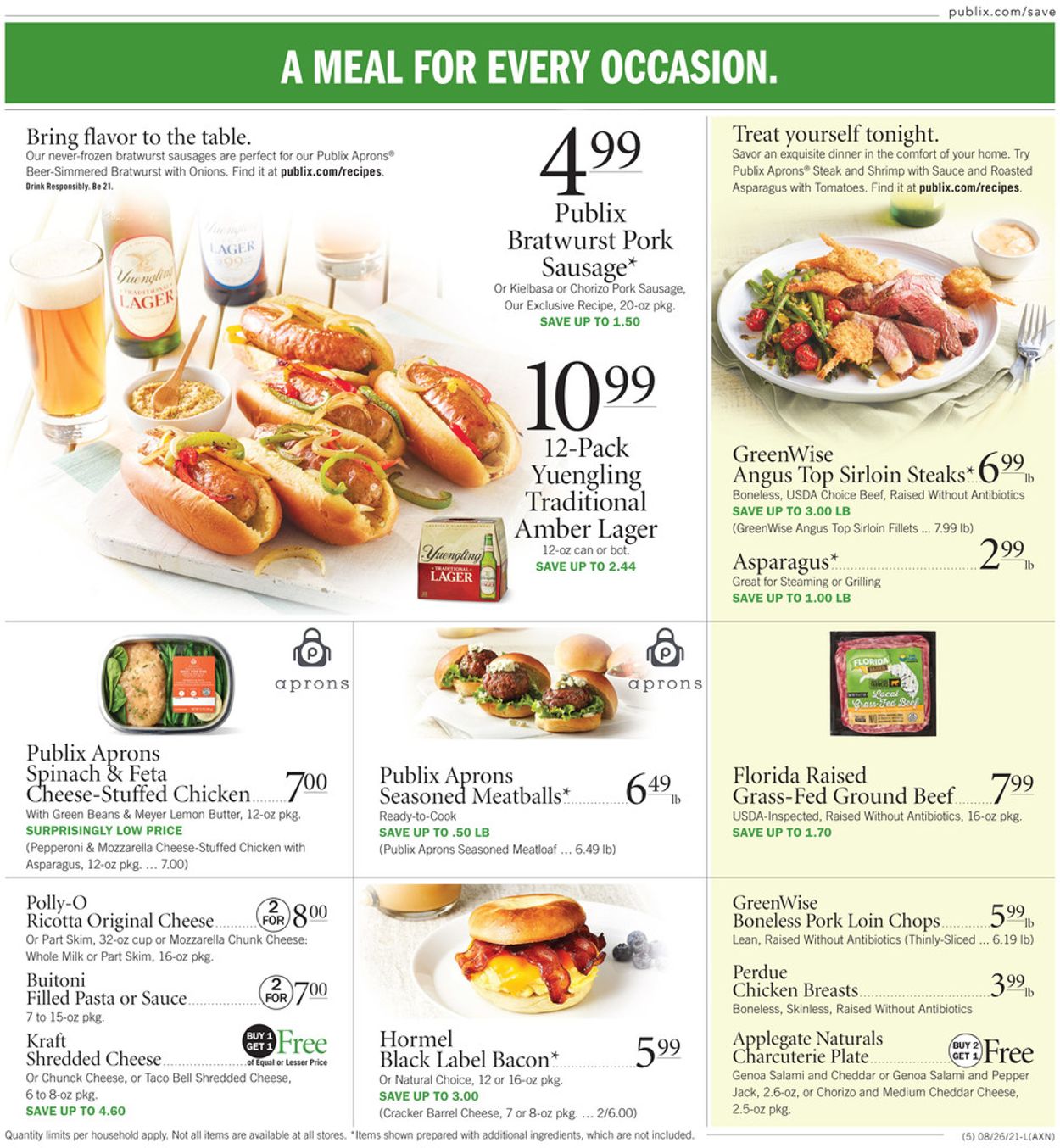 Publix Ad from 08/26/2021