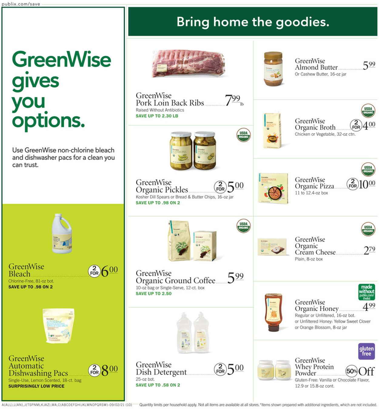 Publix Ad from 09/02/2021