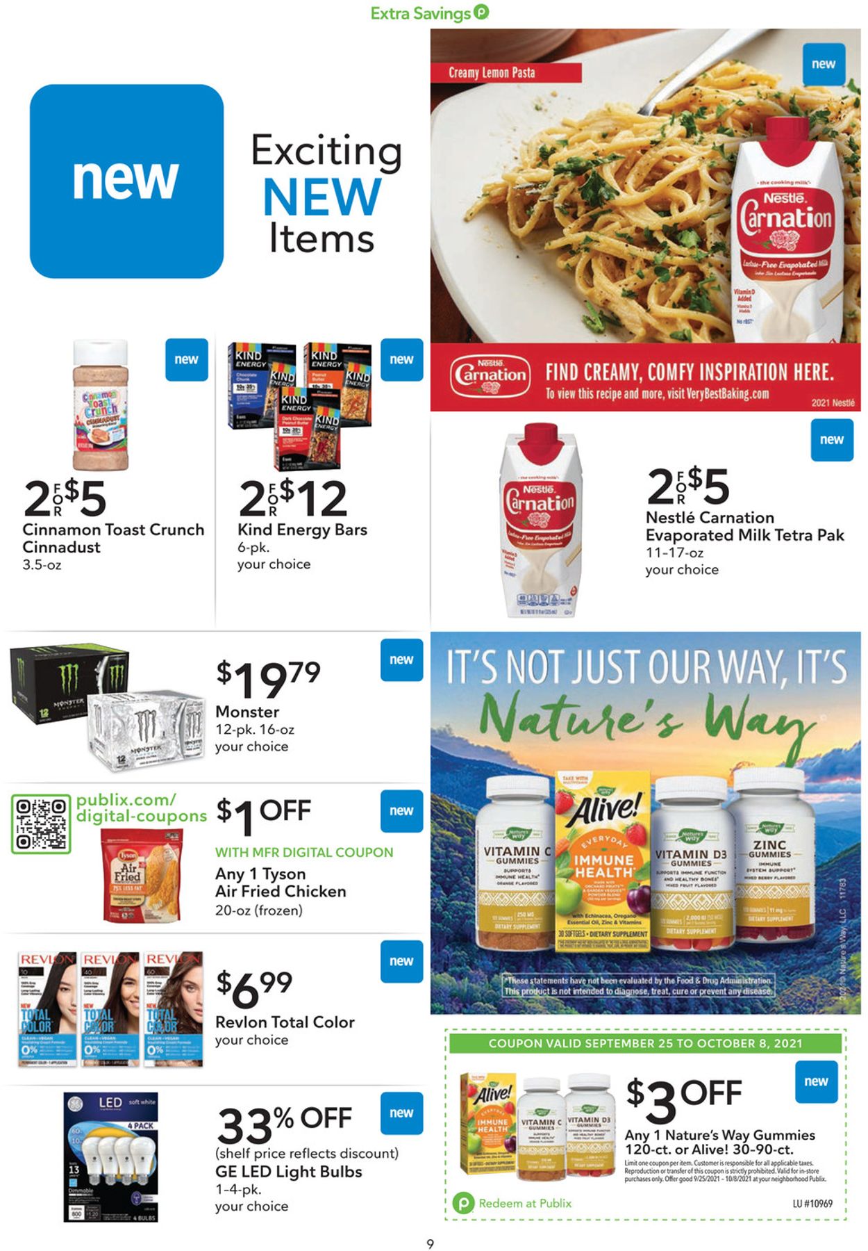 Publix Ad from 09/25/2021