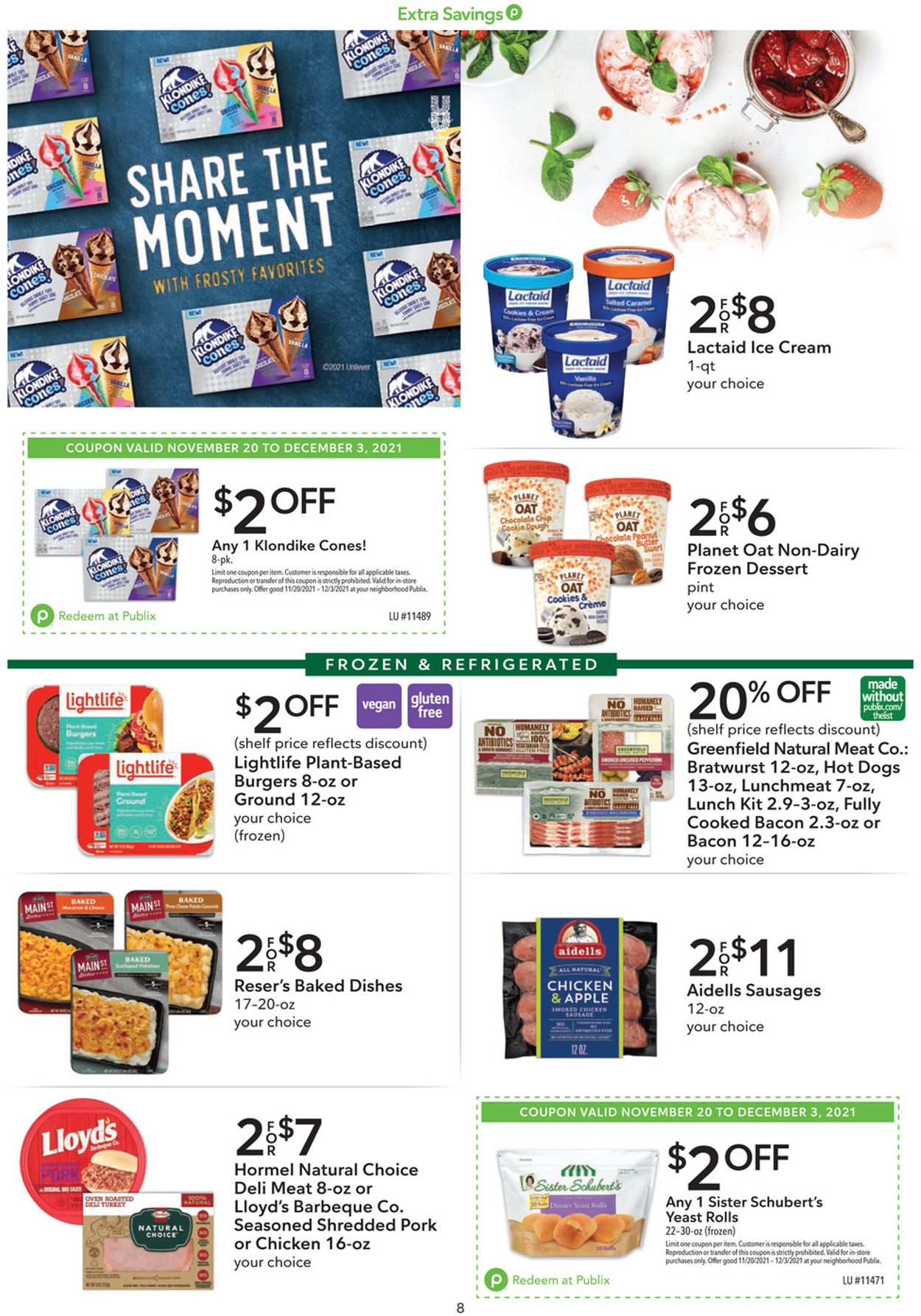 Publix Ad from 11/20/2021