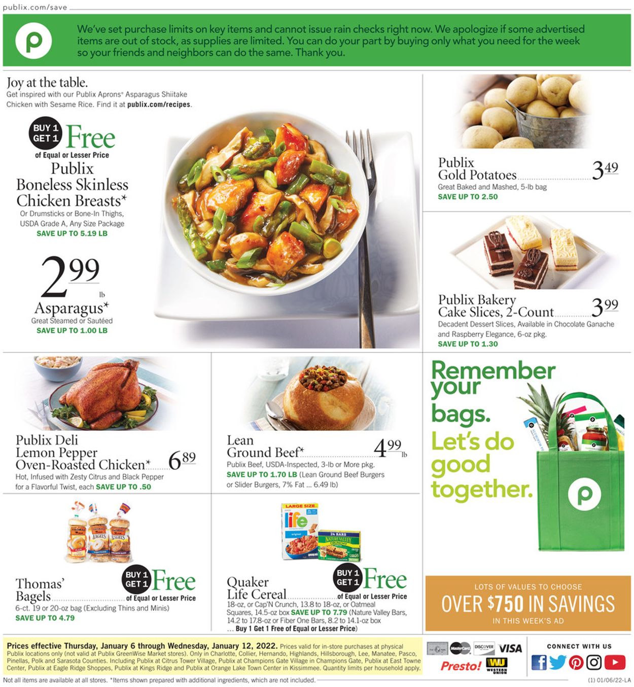 Publix Ad from 01/06/2022