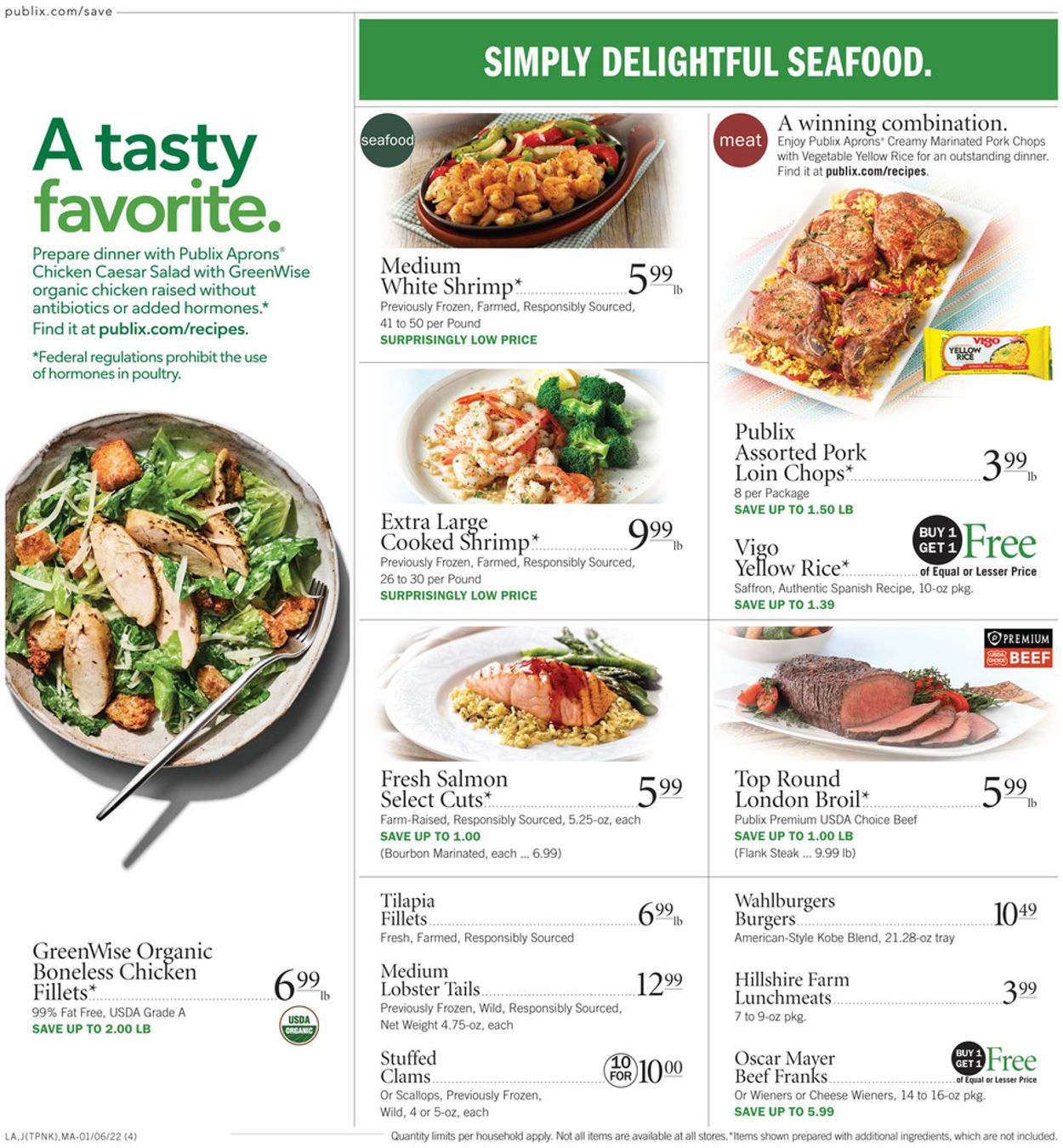 Publix Ad from 01/06/2022
