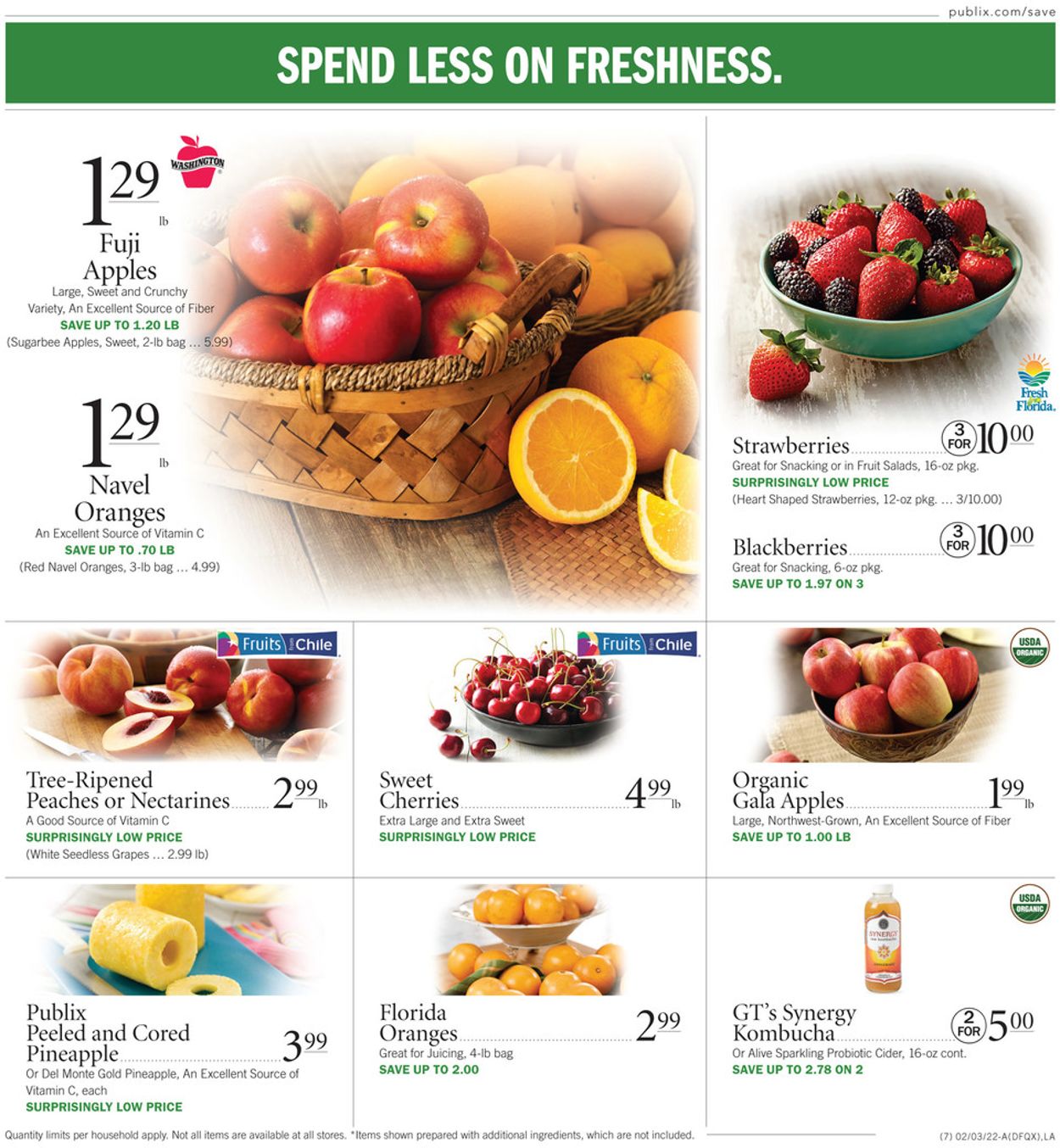 Publix Ad from 02/03/2022