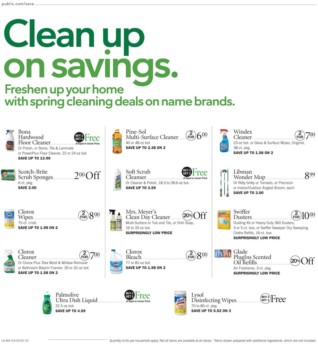 Publix Ad from 03/10/2022