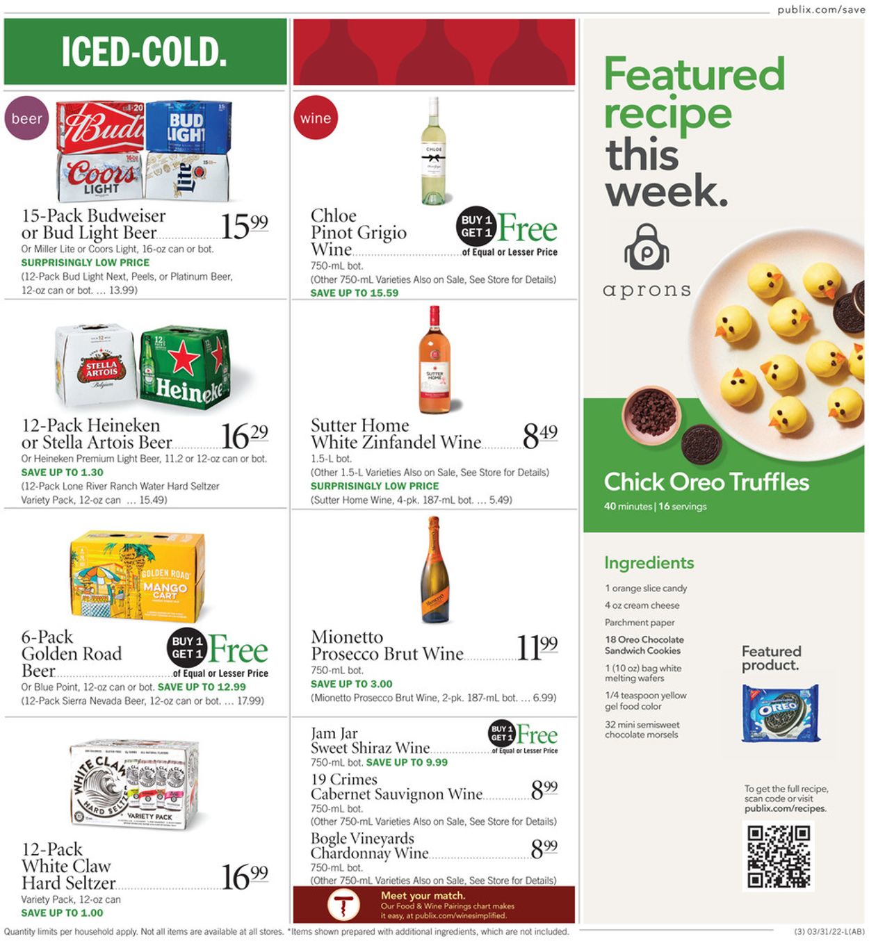 Publix Ad from 03/31/2022