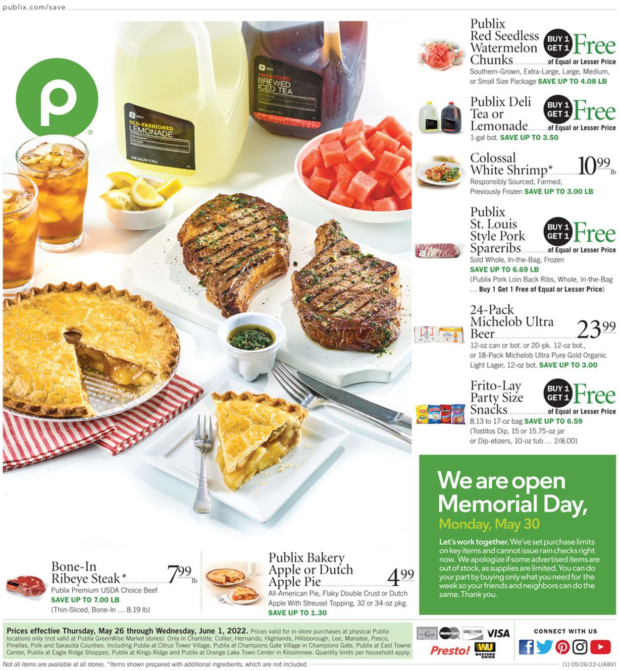 Publix Ad from 05/26/2022