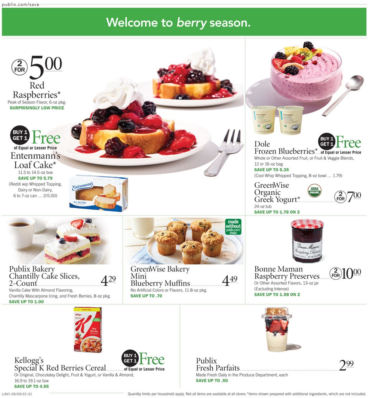 Publix Ad from 06/09/2022