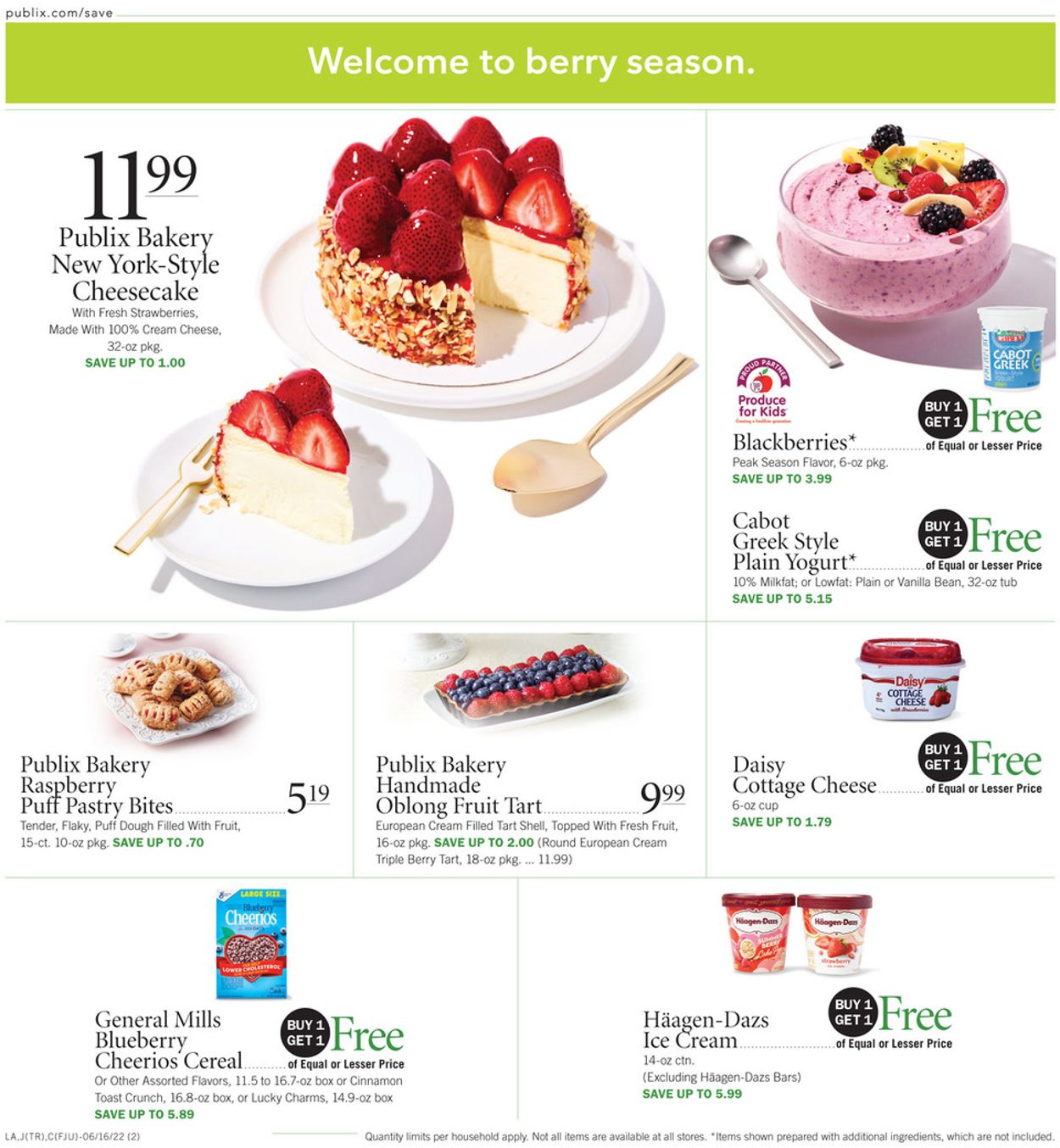 Publix Ad from 06/16/2022