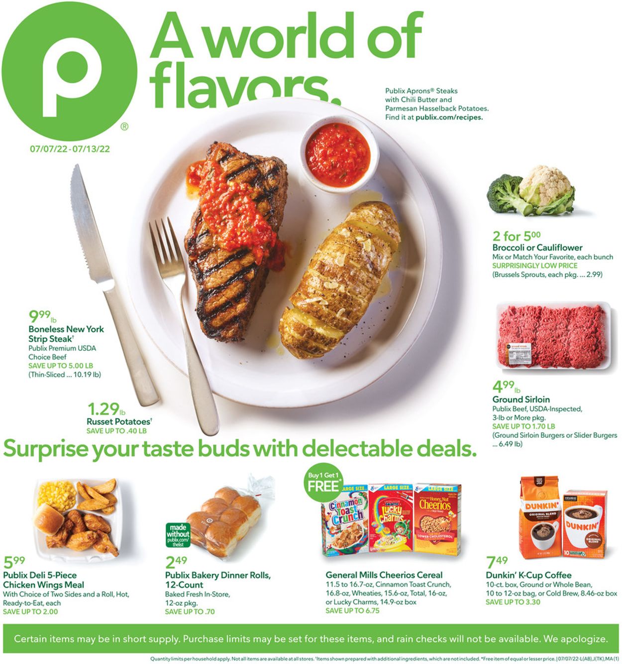 Publix Ad from 07/07/2022
