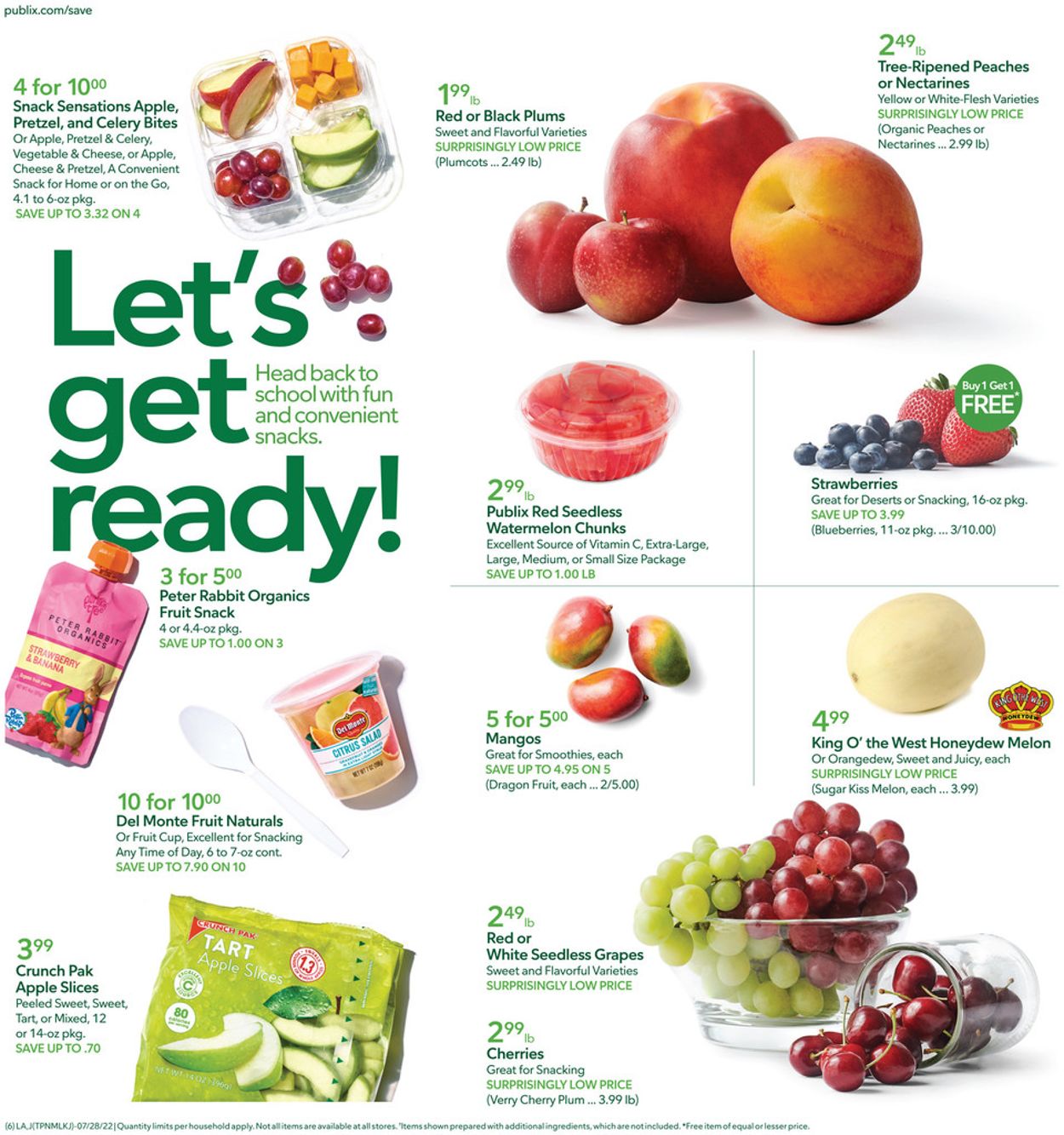 Publix Ad from 07/28/2022