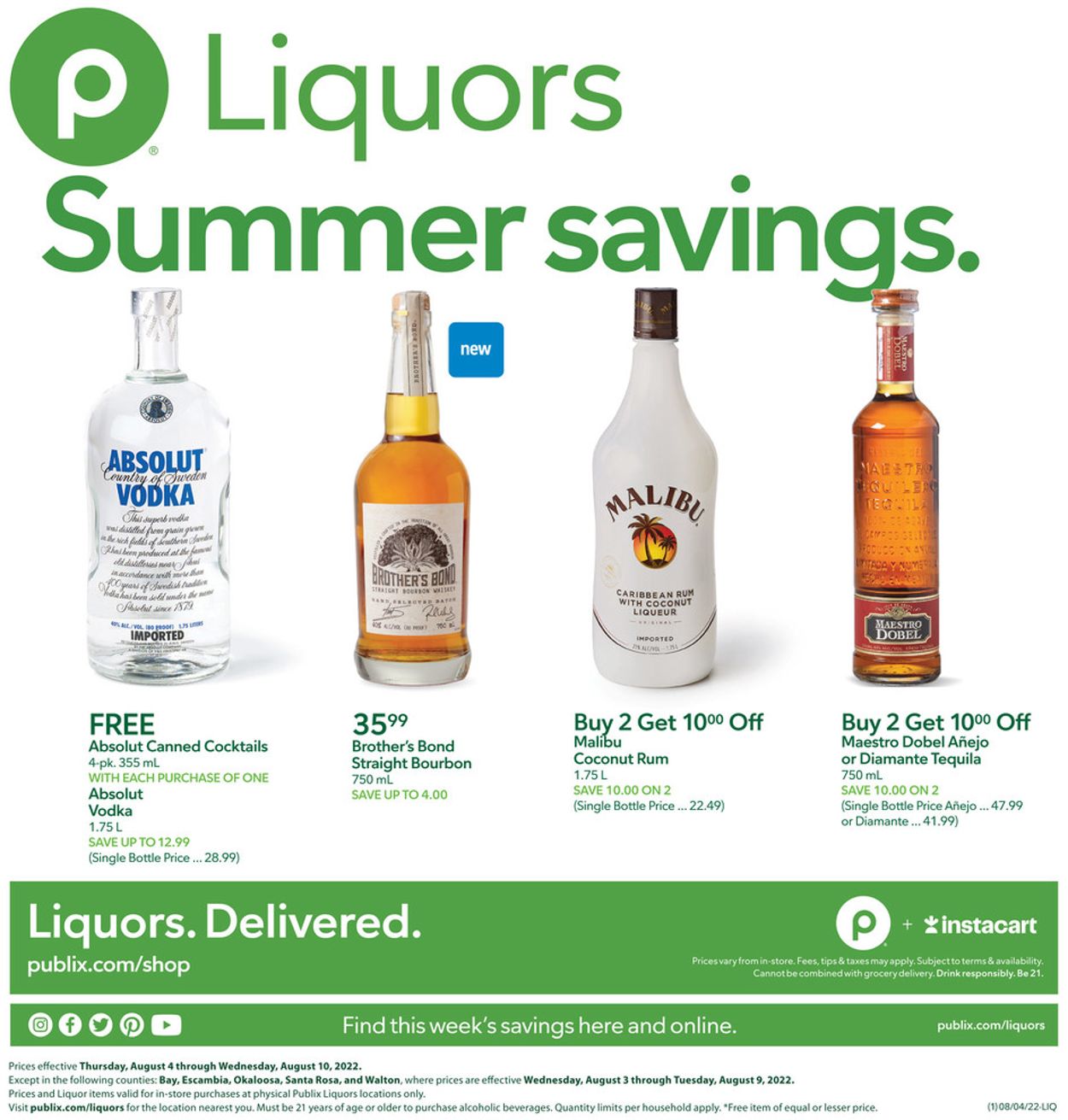 Publix Ad from 08/04/2022