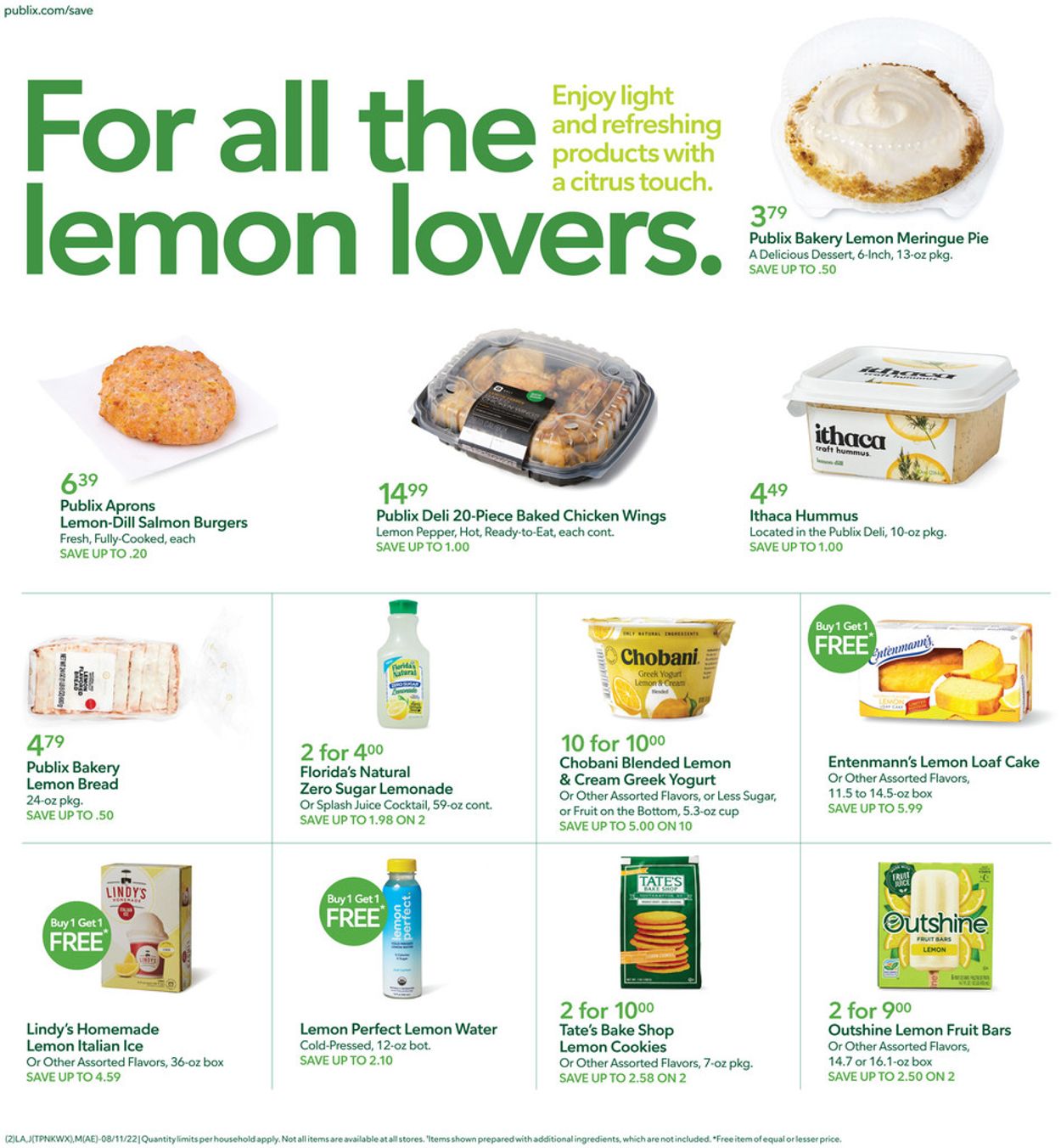 Publix Ad from 08/11/2022