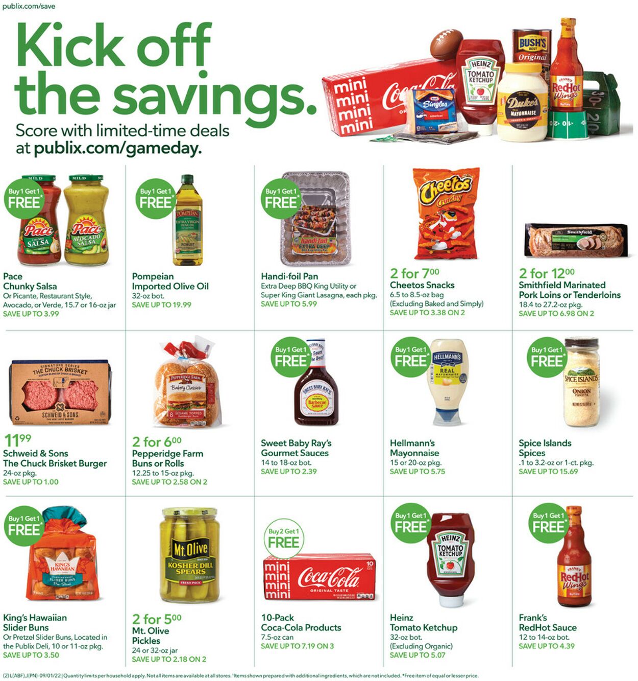 Publix Ad from 09/01/2022
