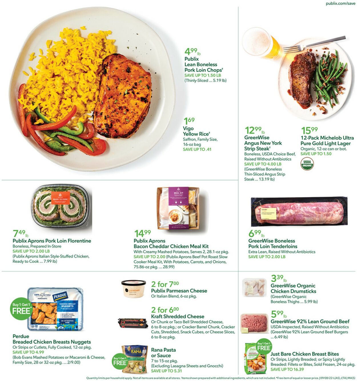 Publix Ad from 09/08/2022