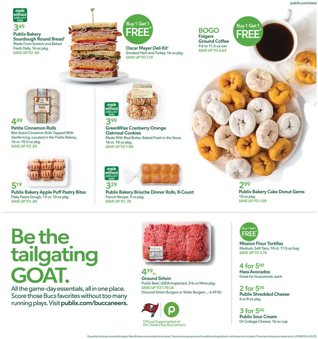 Publix Ad from 09/08/2022