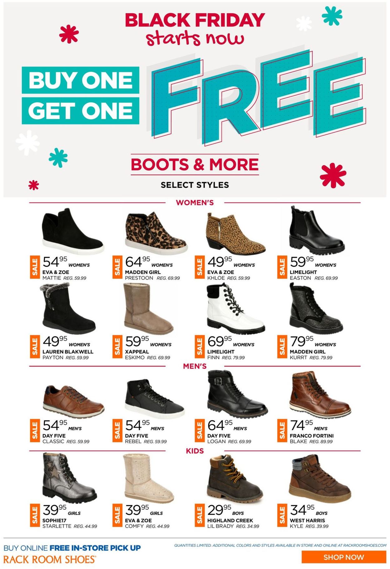 Rack Room Shoes Ad from 10/29/2020