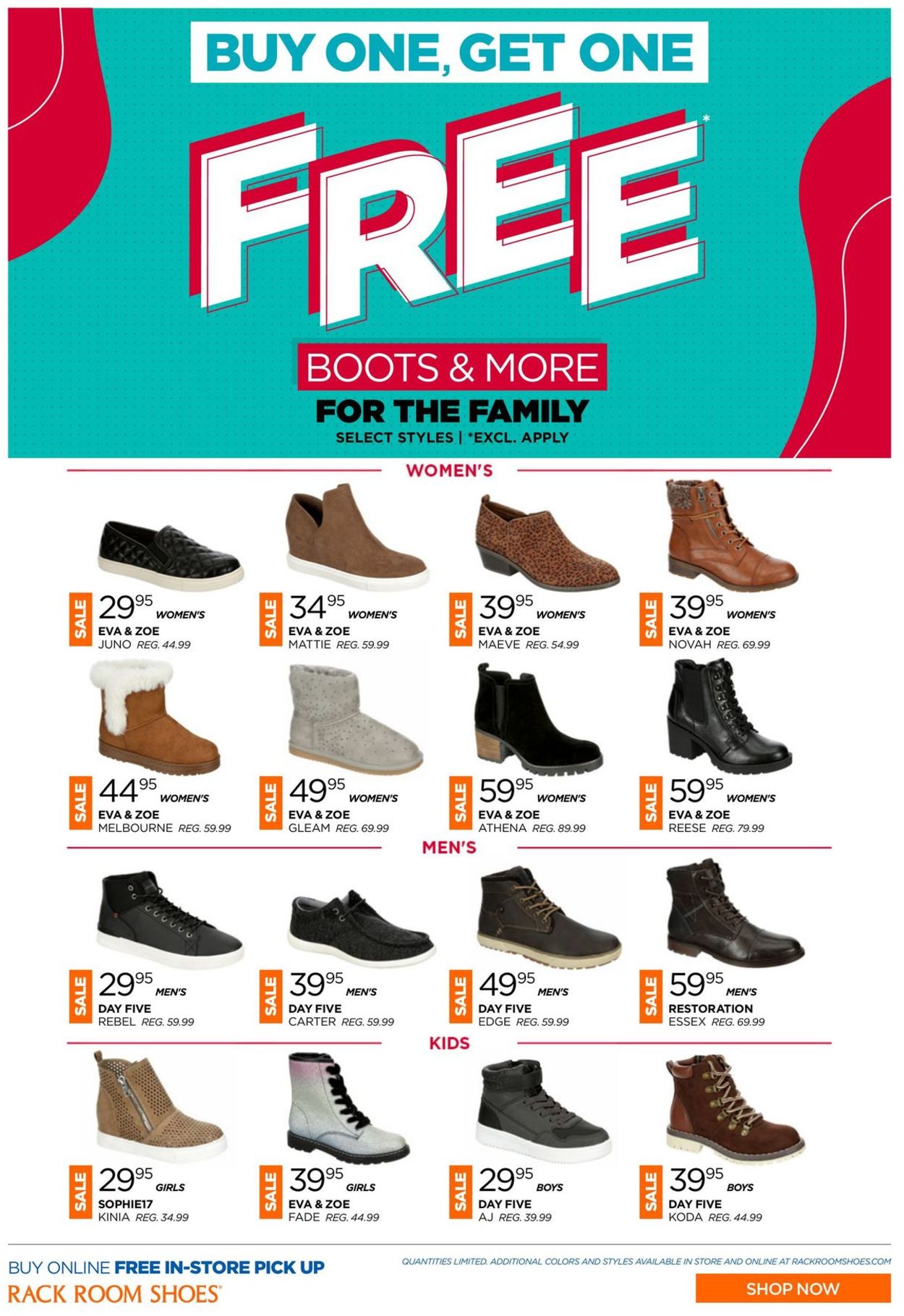 Rack Room Shoes Ad from 11/22/2020