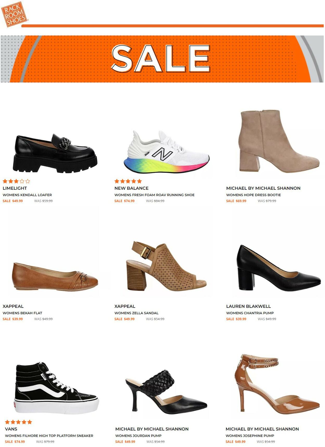 Rack Room Shoes Ad from 10/14/2022