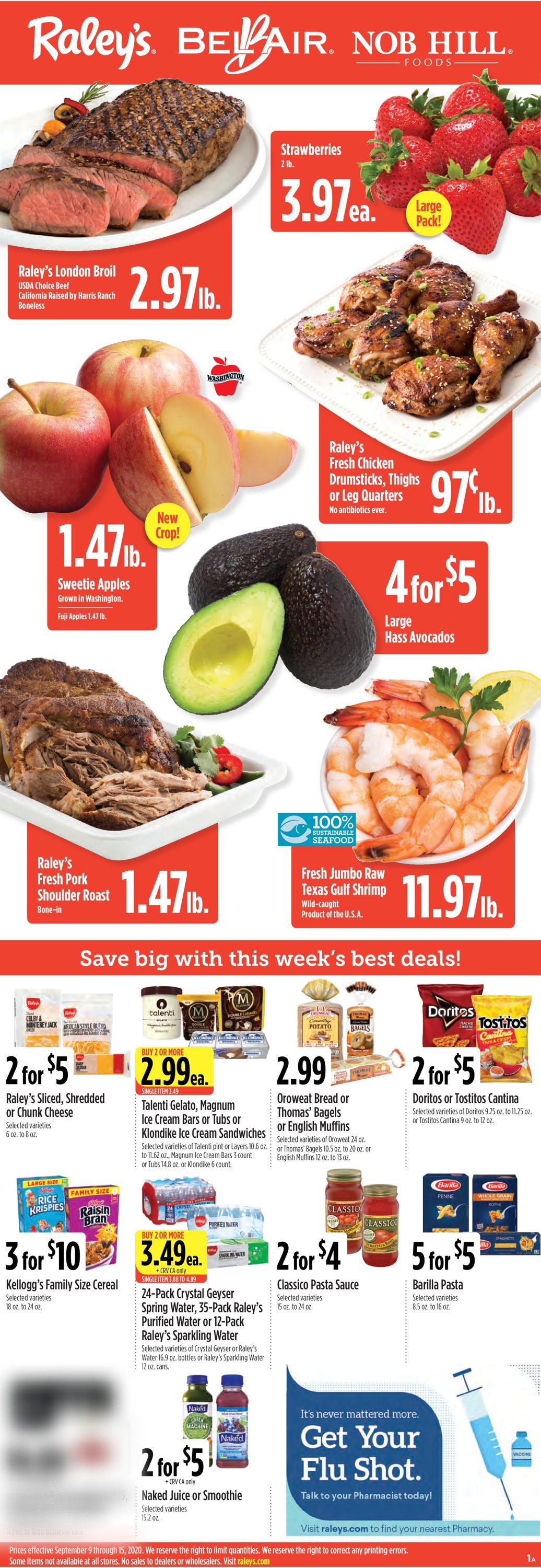 Raley's Ad from 09/09/2020