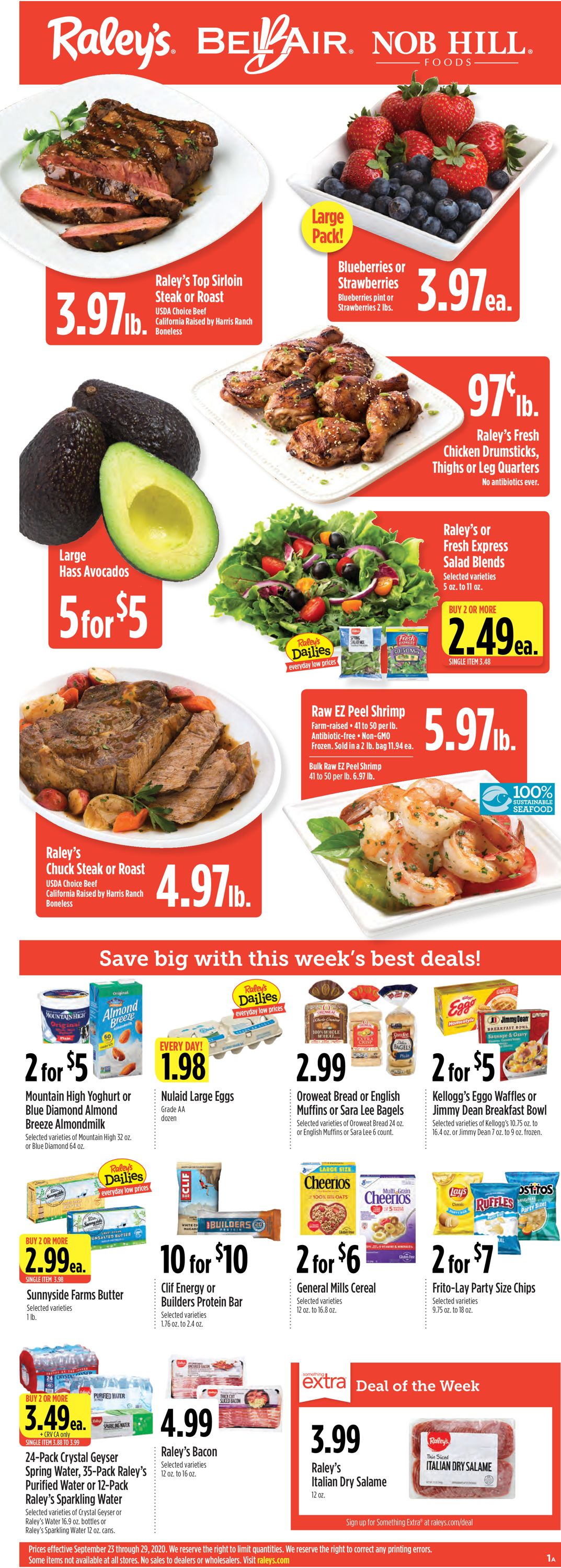 Raley's Ad from 09/23/2020