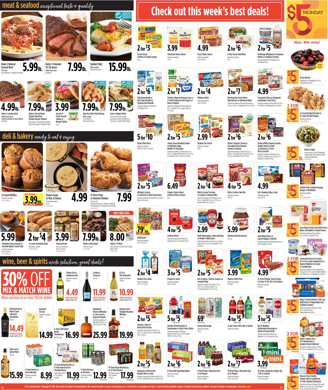 Raley's Ad from 11/04/2020