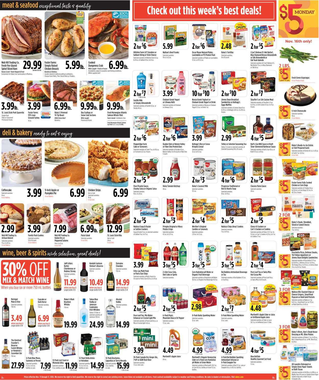 Raley's Ad from 11/11/2020