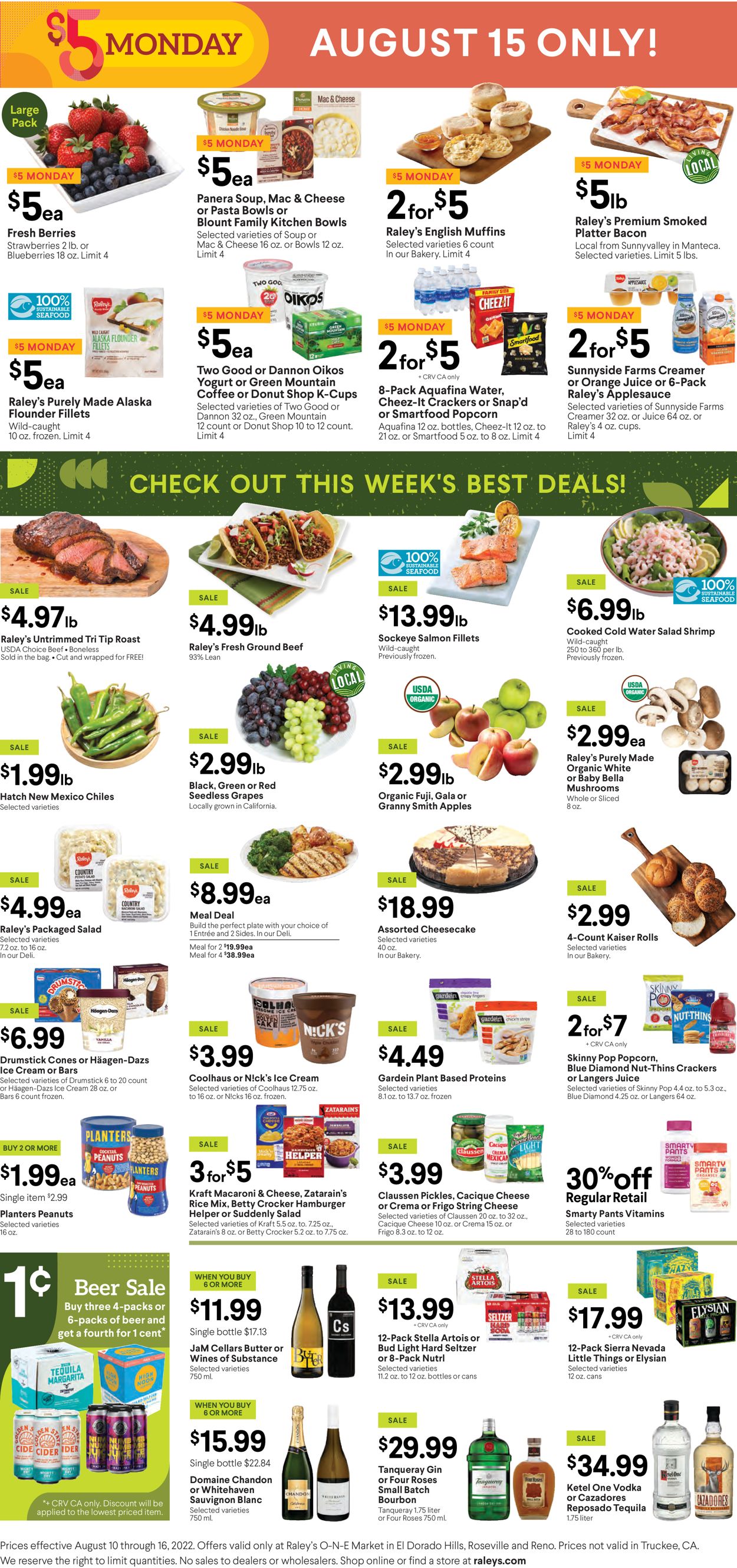 Raley's Ad from 08/10/2022