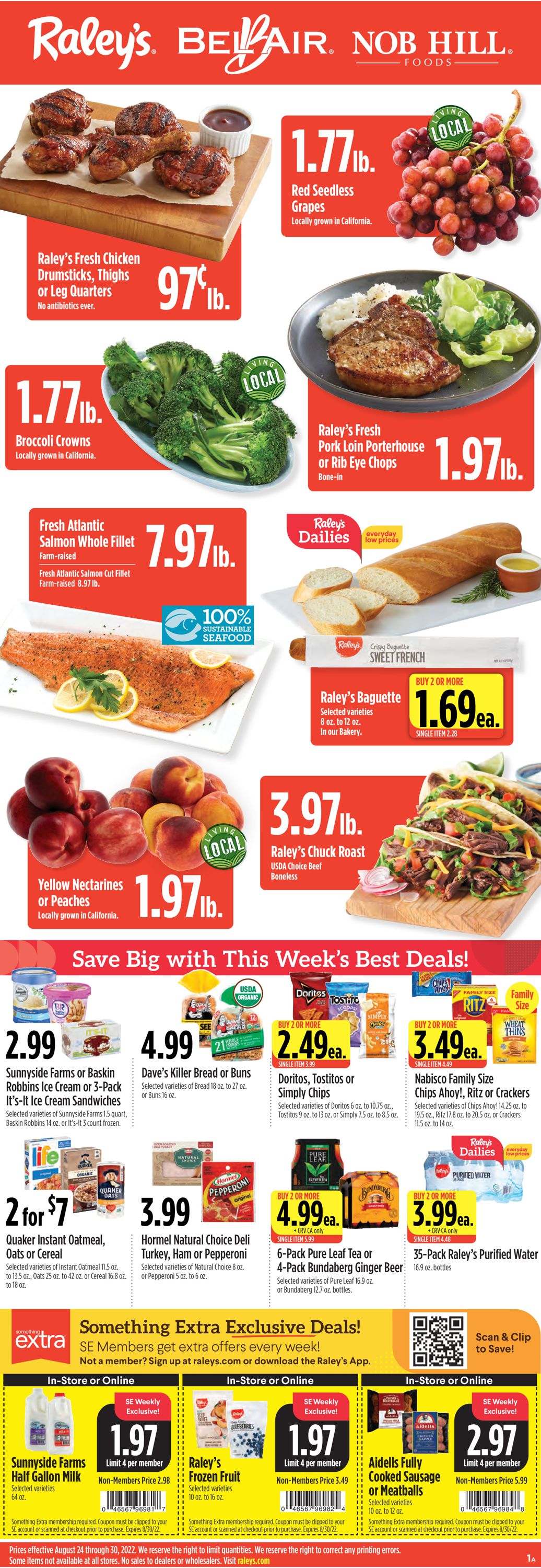 Raley's Ad from 08/24/2022