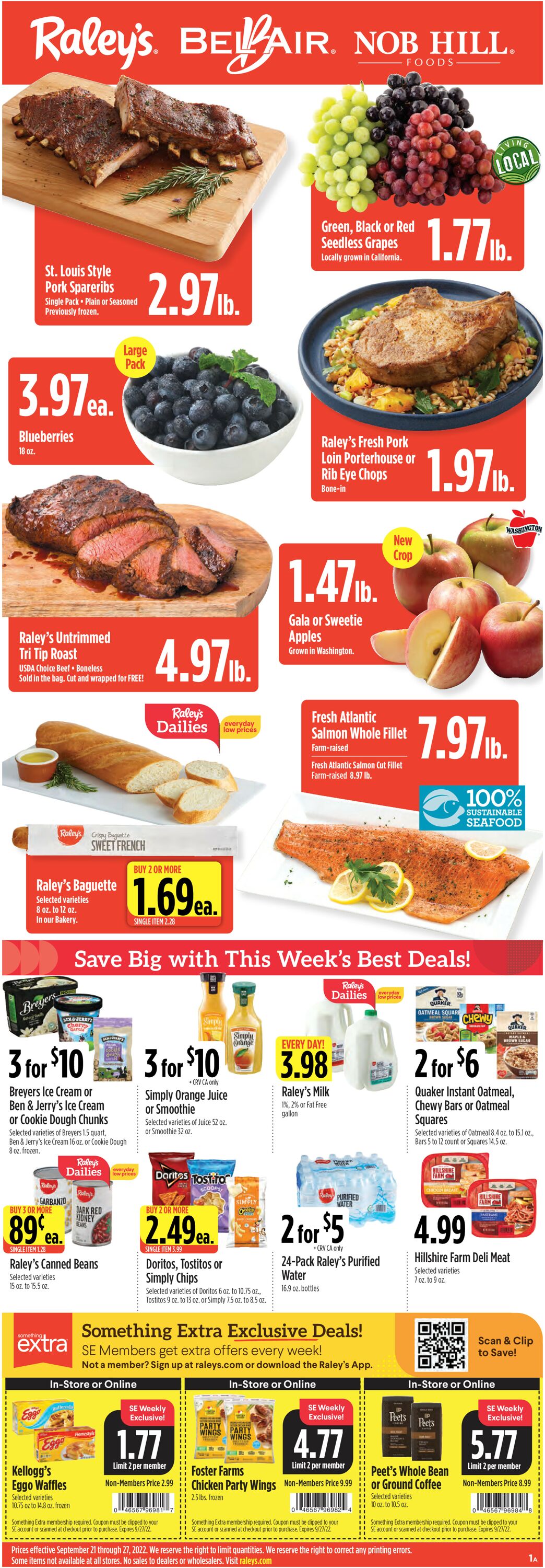 Raley's Ad from 09/21/2022