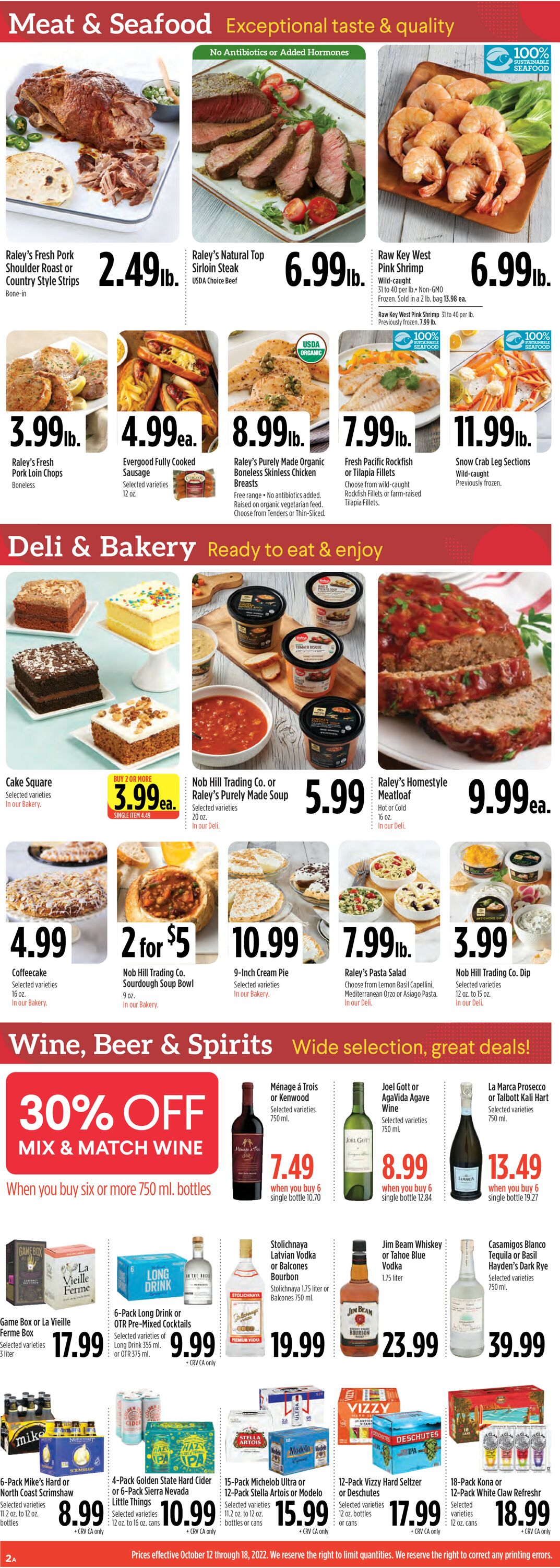 Raley's Ad from 10/12/2022