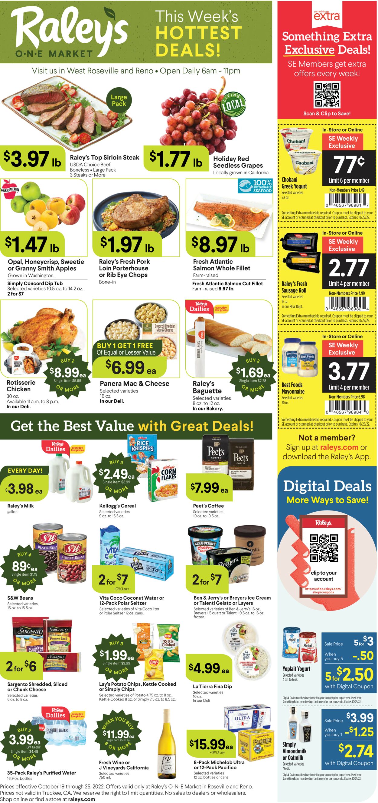 Raley's Ad from 10/19/2022