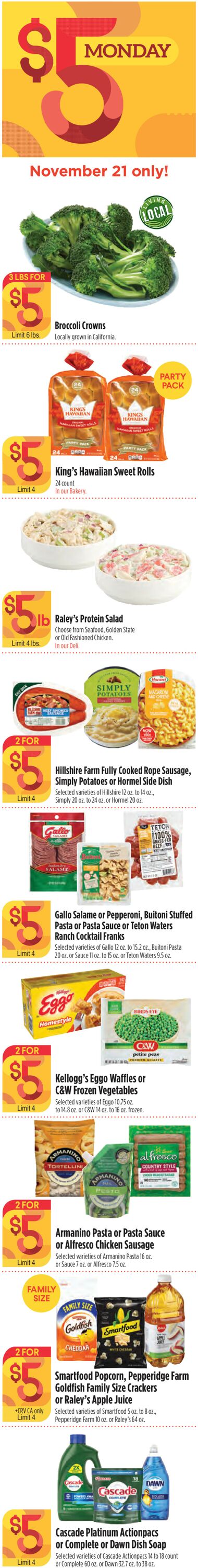 Raley's Ad from 11/16/2022