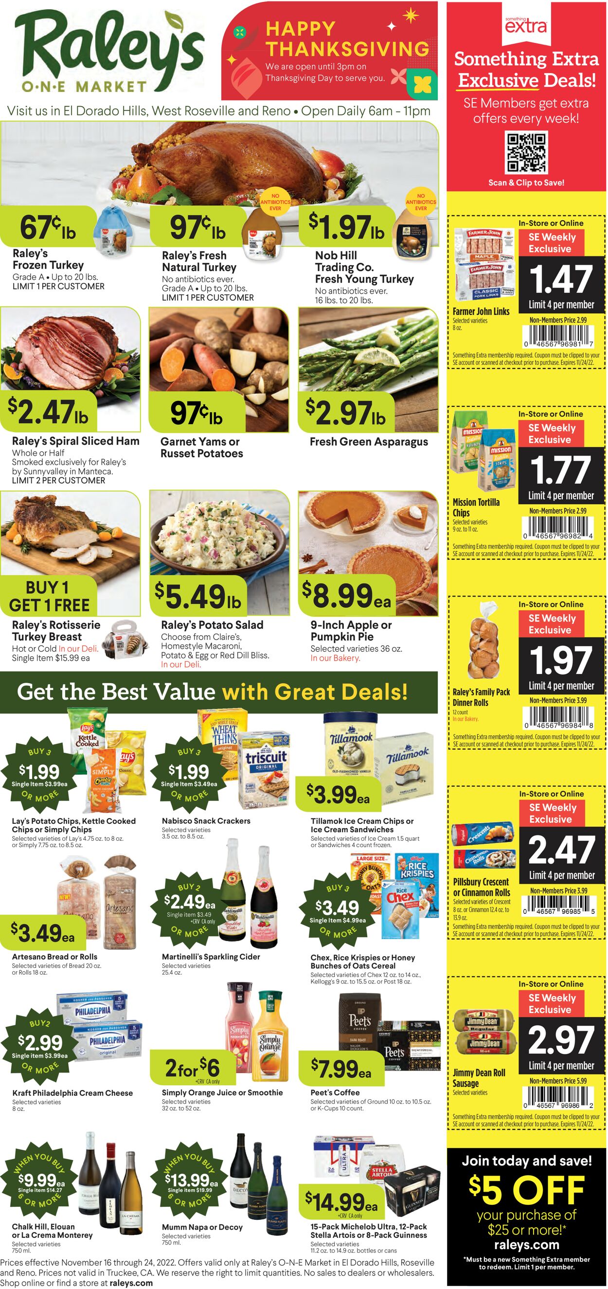 Raley's Ad from 11/16/2022