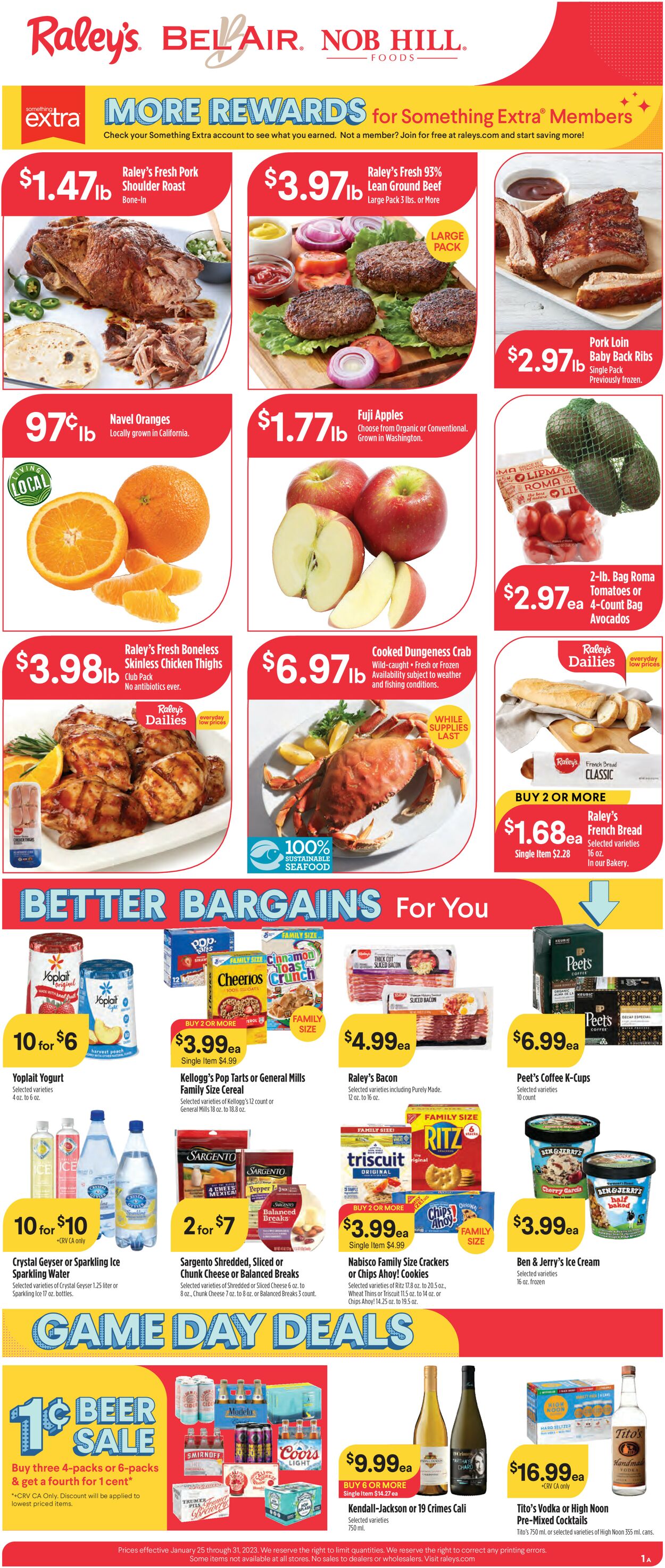 Raley's Ad from 01/25/2023
