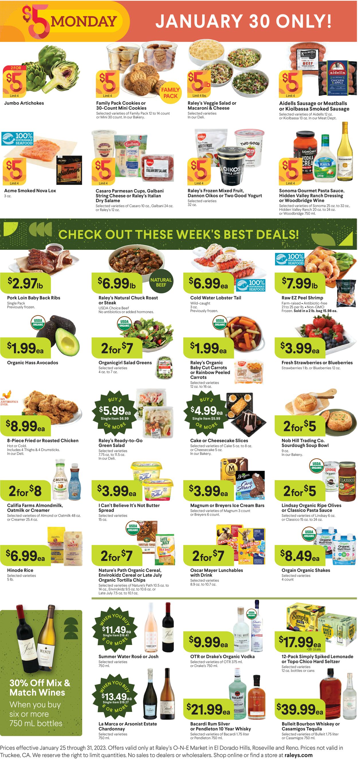 Raley's Ad from 01/25/2023