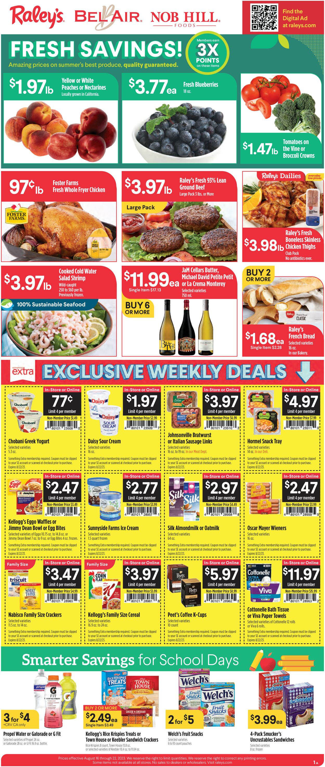Raley's Ad from 08/16/2023