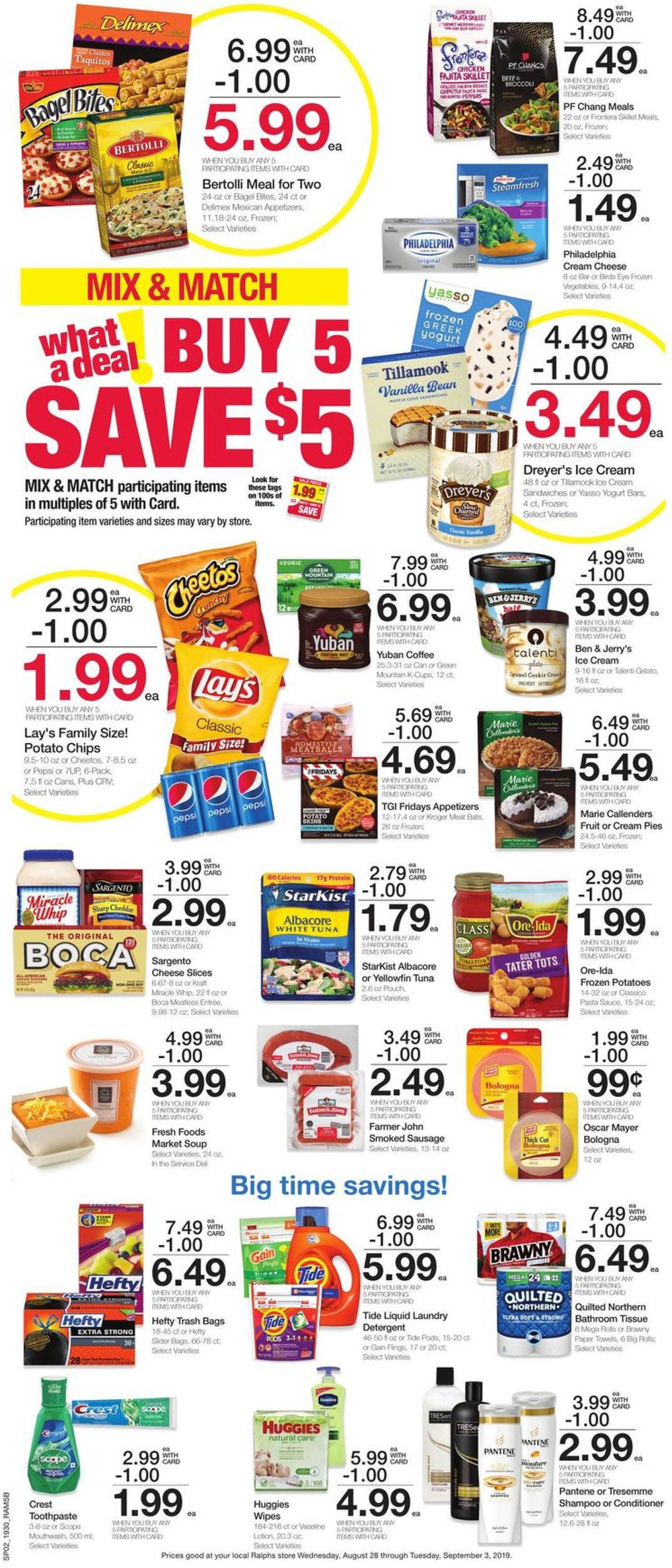 Ralphs Ad from 08/28/2019