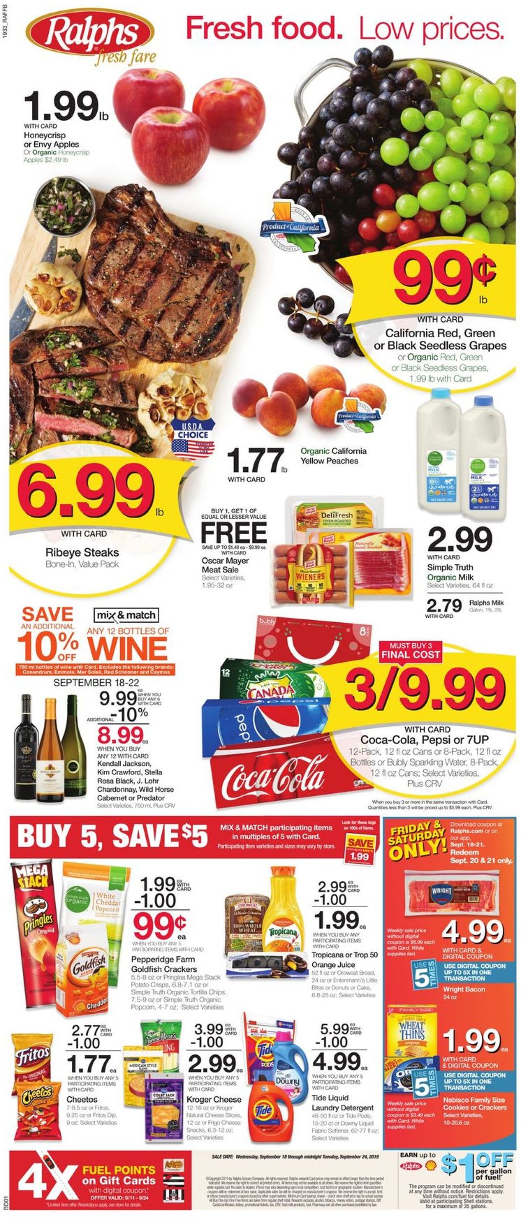 Ralphs Ad from 09/18/2019
