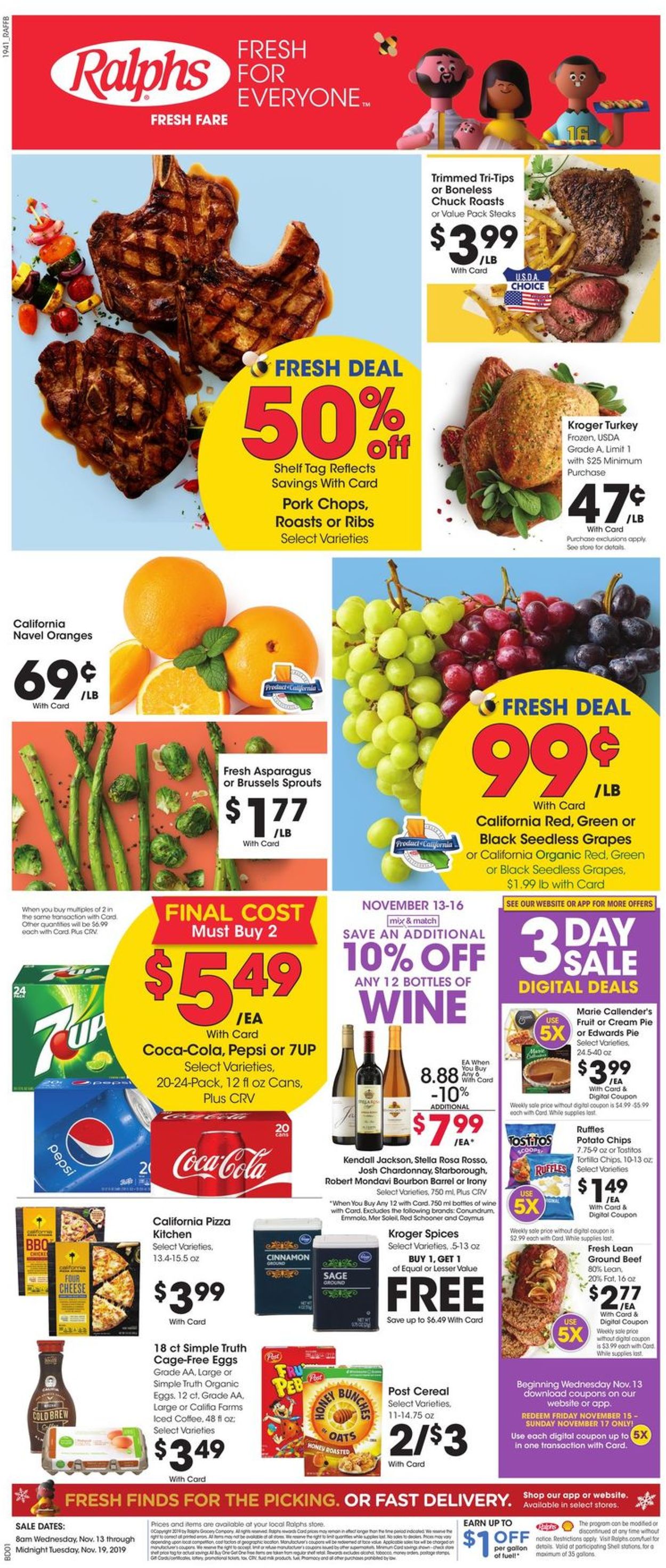 Ralphs Ad from 11/13/2019