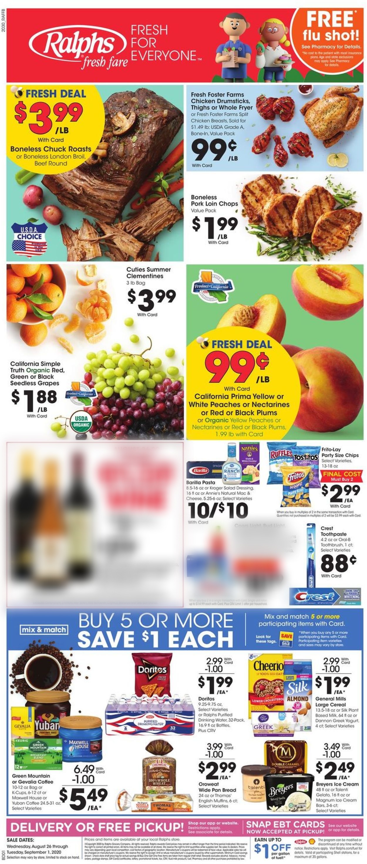 Ralphs Ad from 08/26/2020
