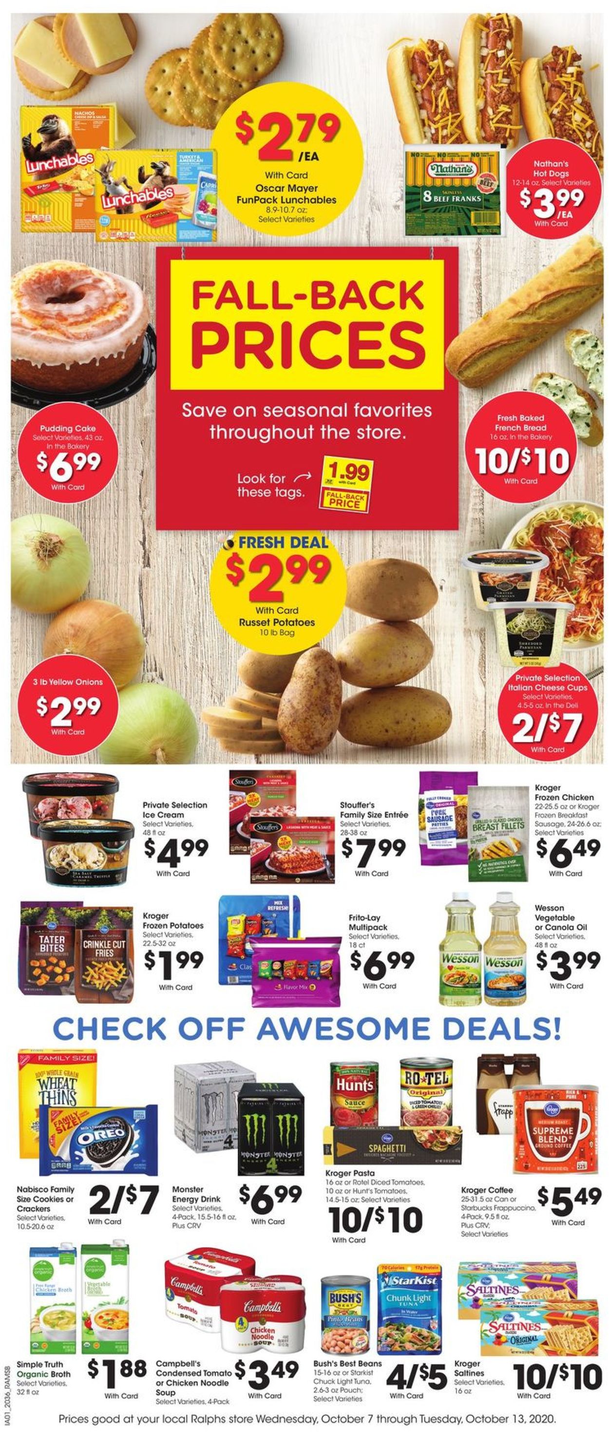 Ralphs Ad from 10/07/2020