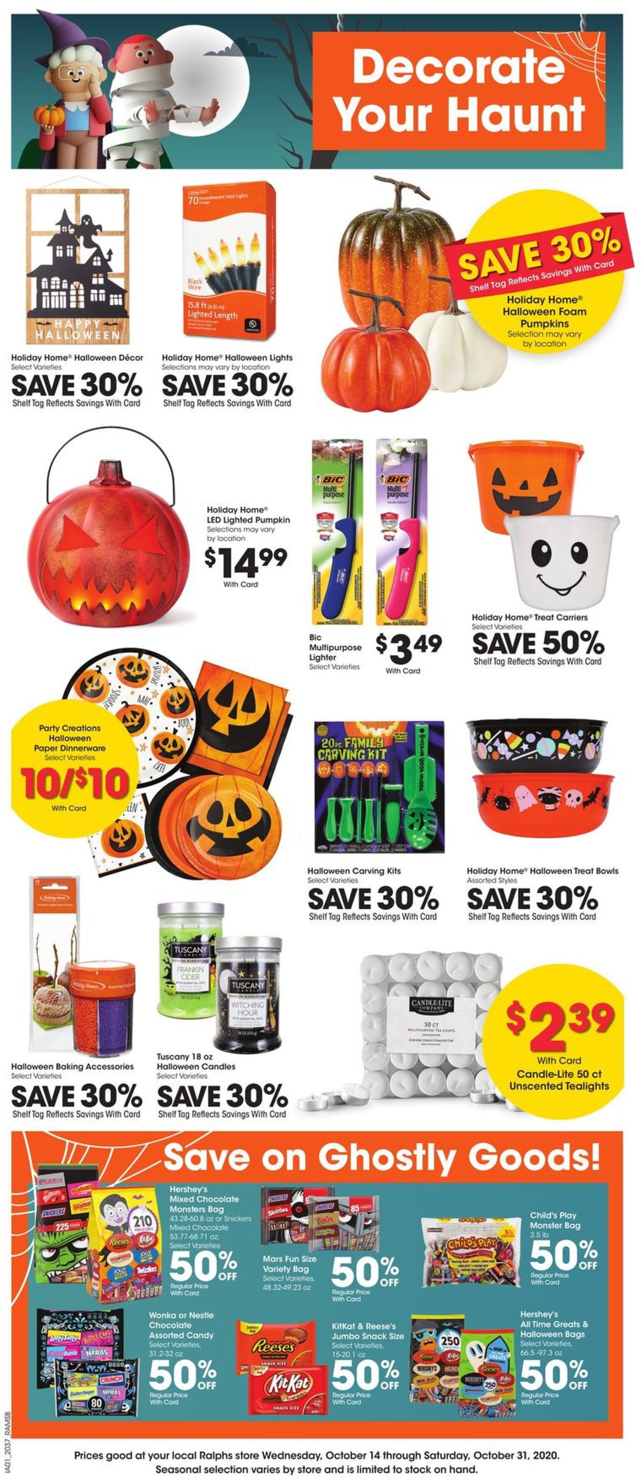 Ralphs Ad from 10/14/2020