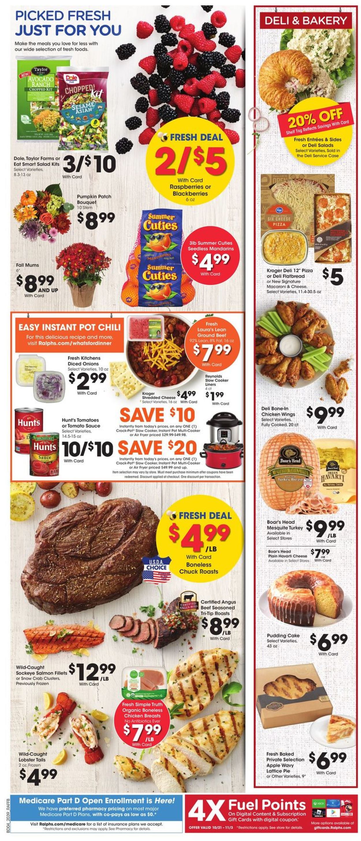 Ralphs Ad from 10/28/2020