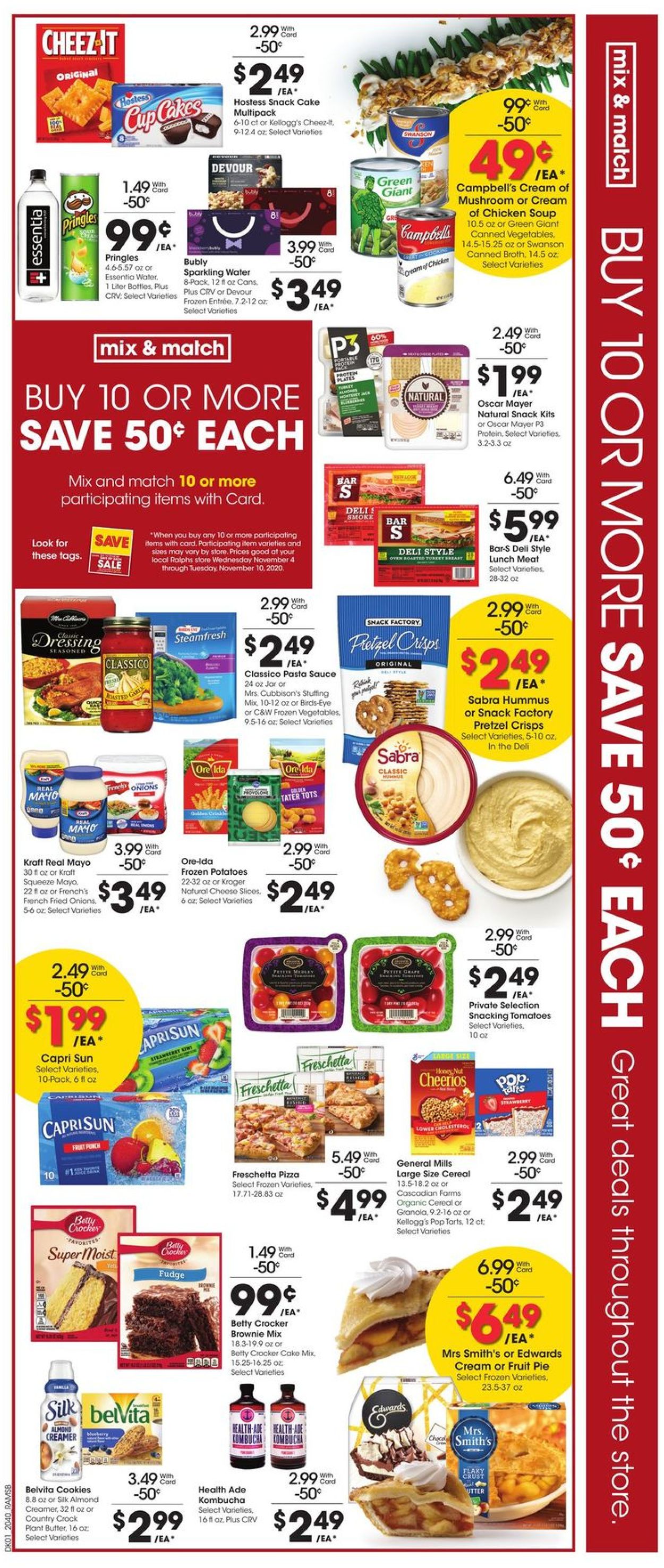 Ralphs Ad from 11/04/2020