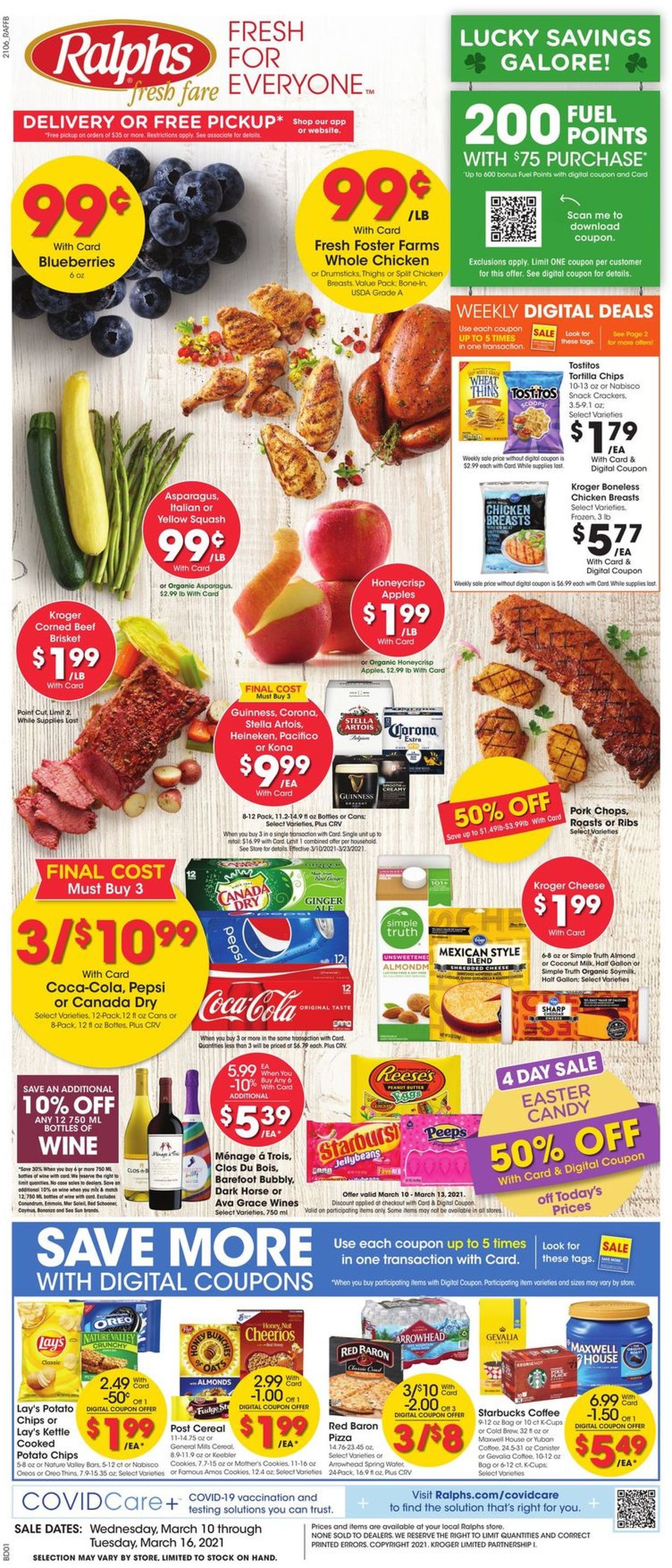 Ralphs Ad from 03/10/2021