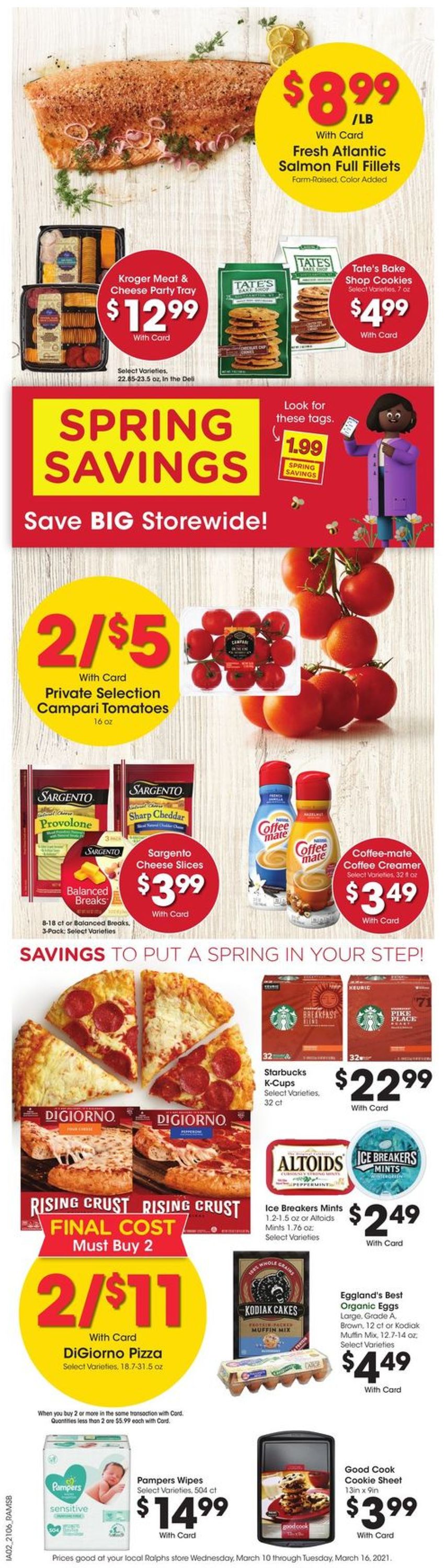 Ralphs Ad from 03/10/2021