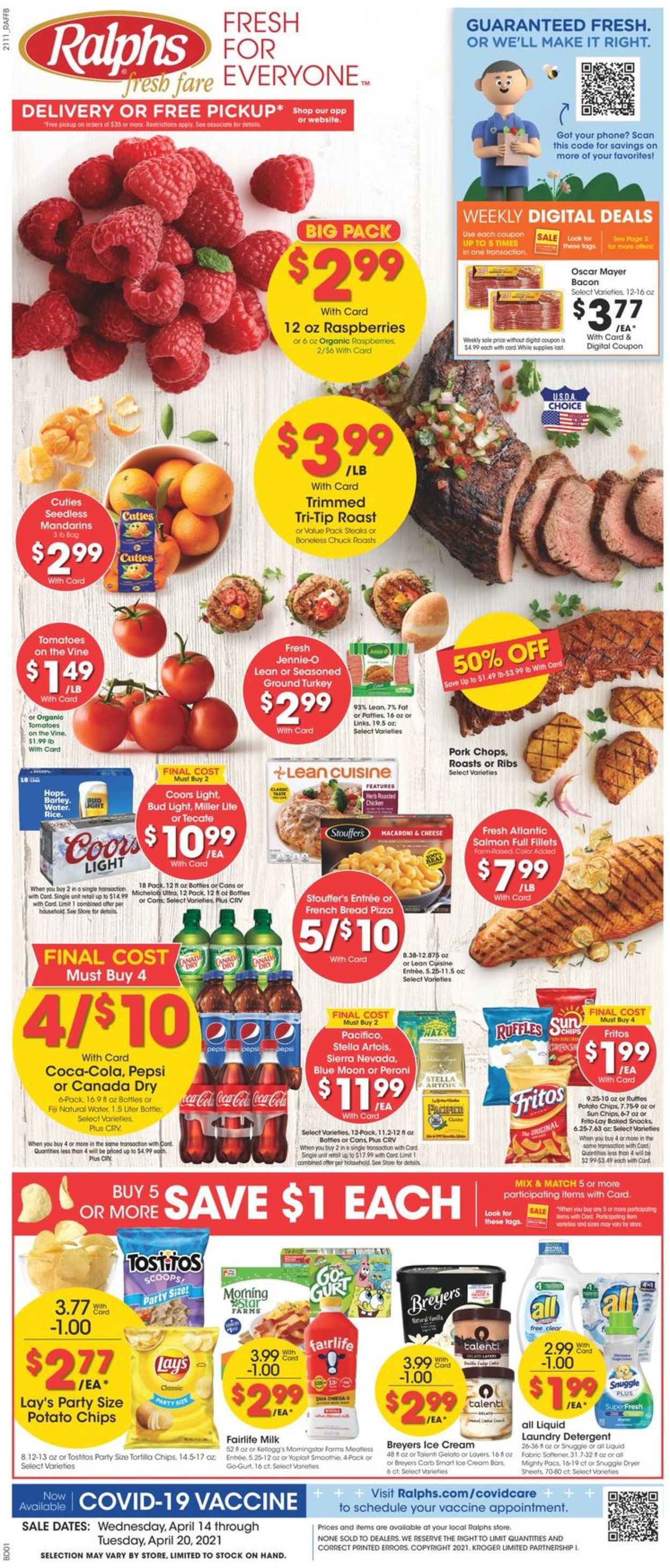 Ralphs Ad from 04/14/2021