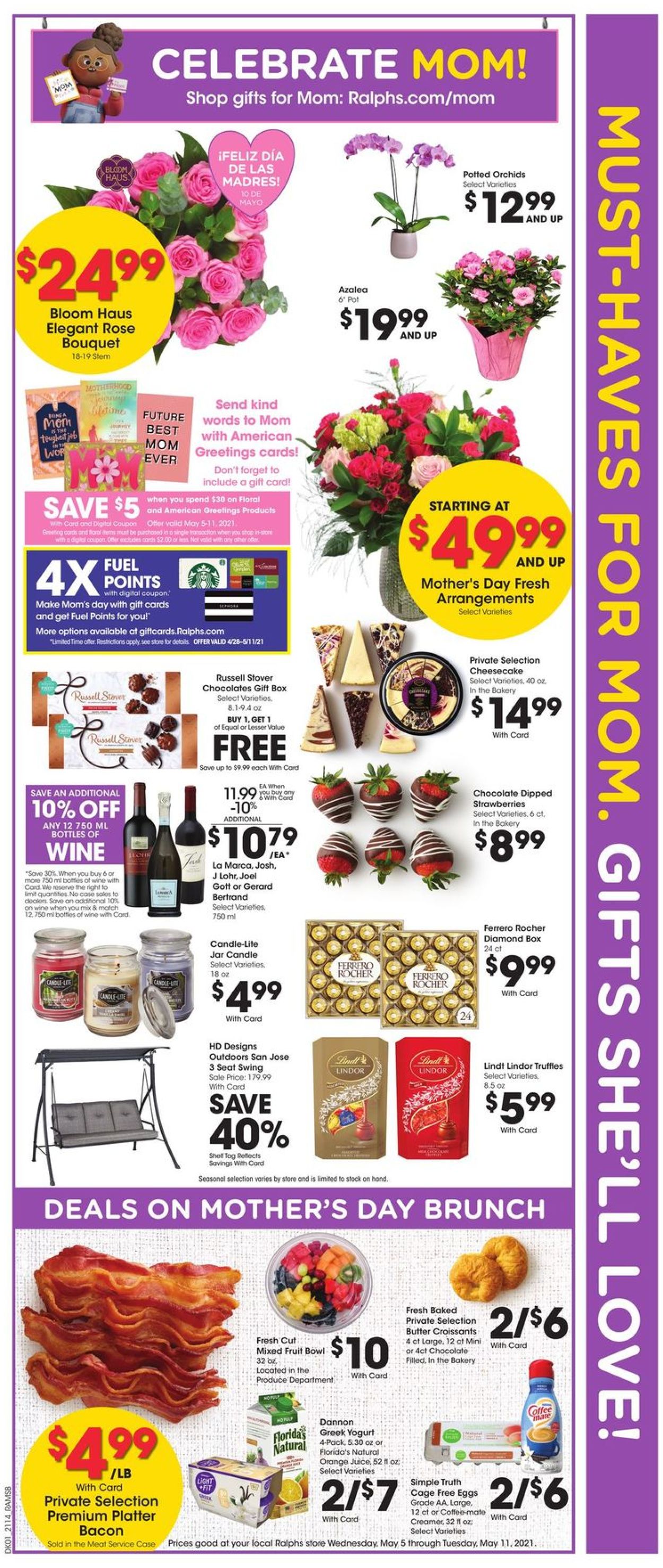 Ralphs Ad from 05/05/2021