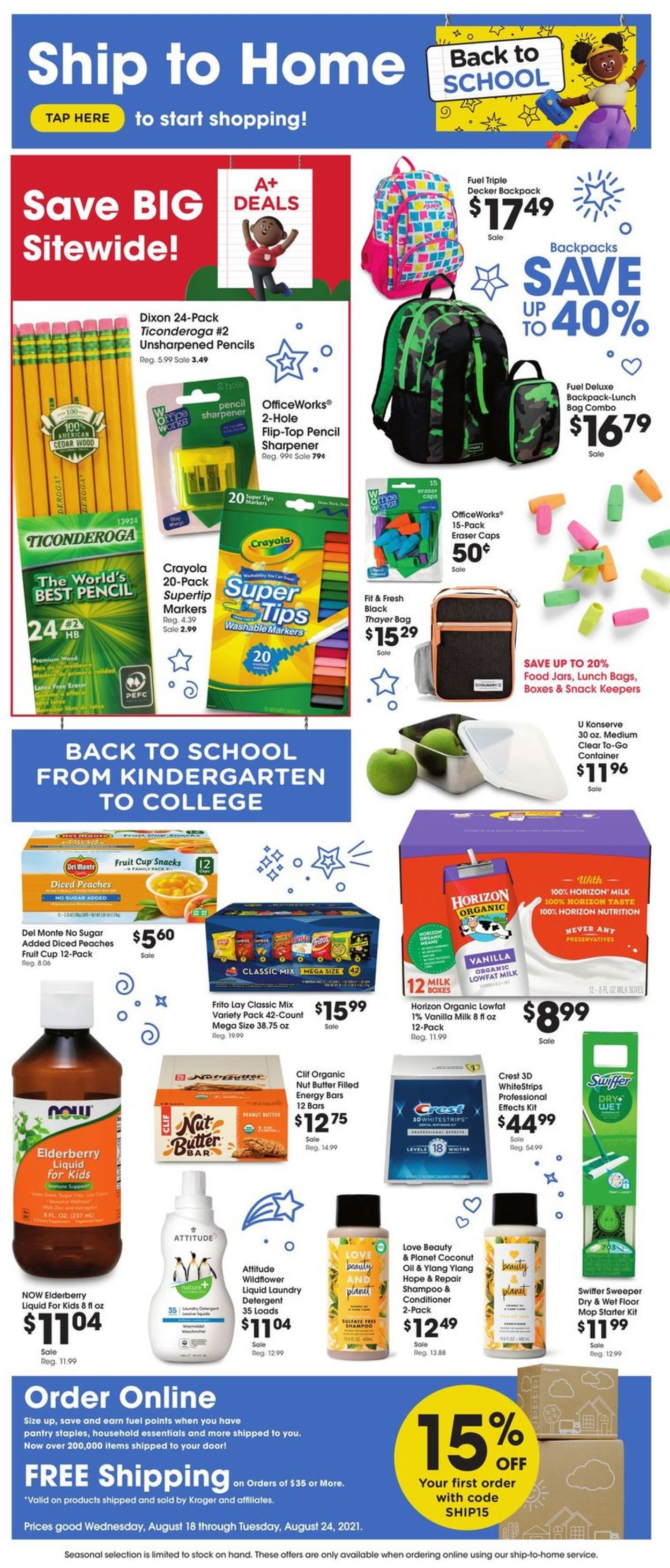 Ralphs Ad from 08/18/2021