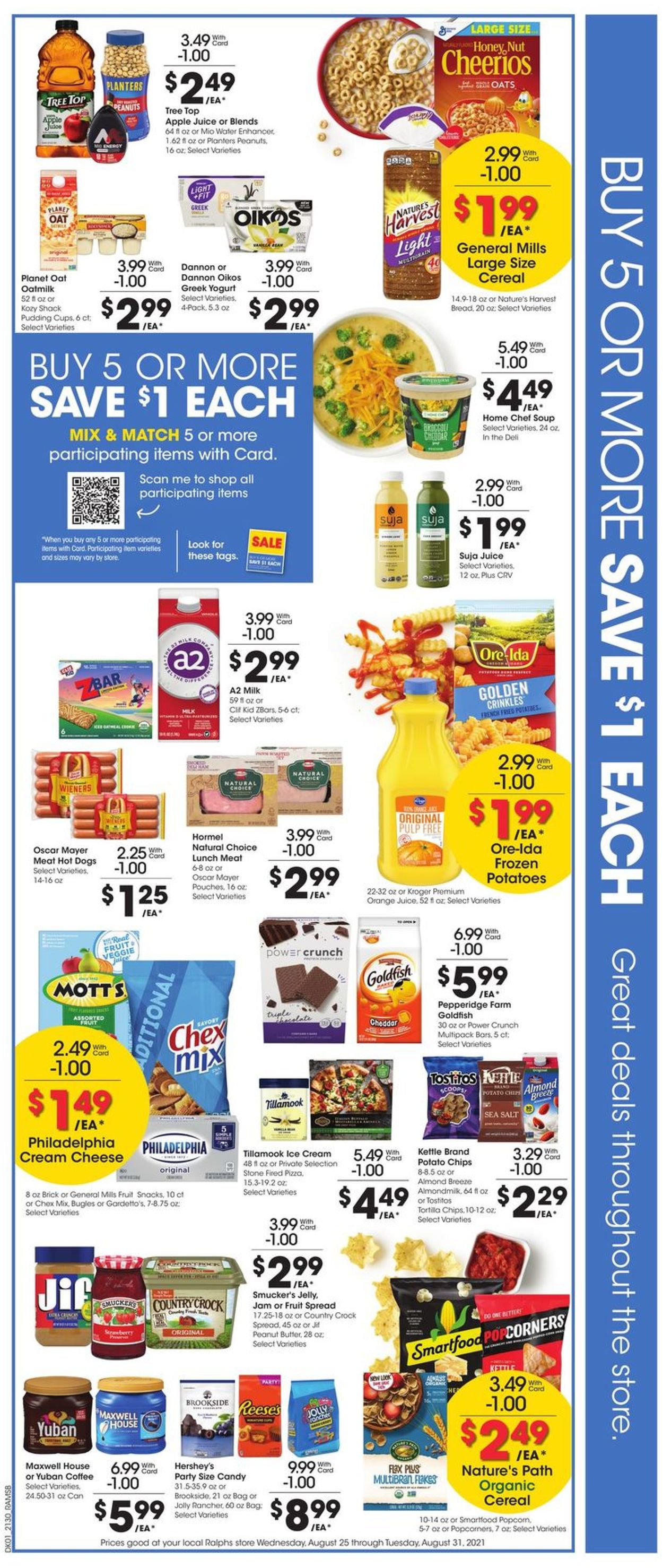 Ralphs Ad from 08/25/2021